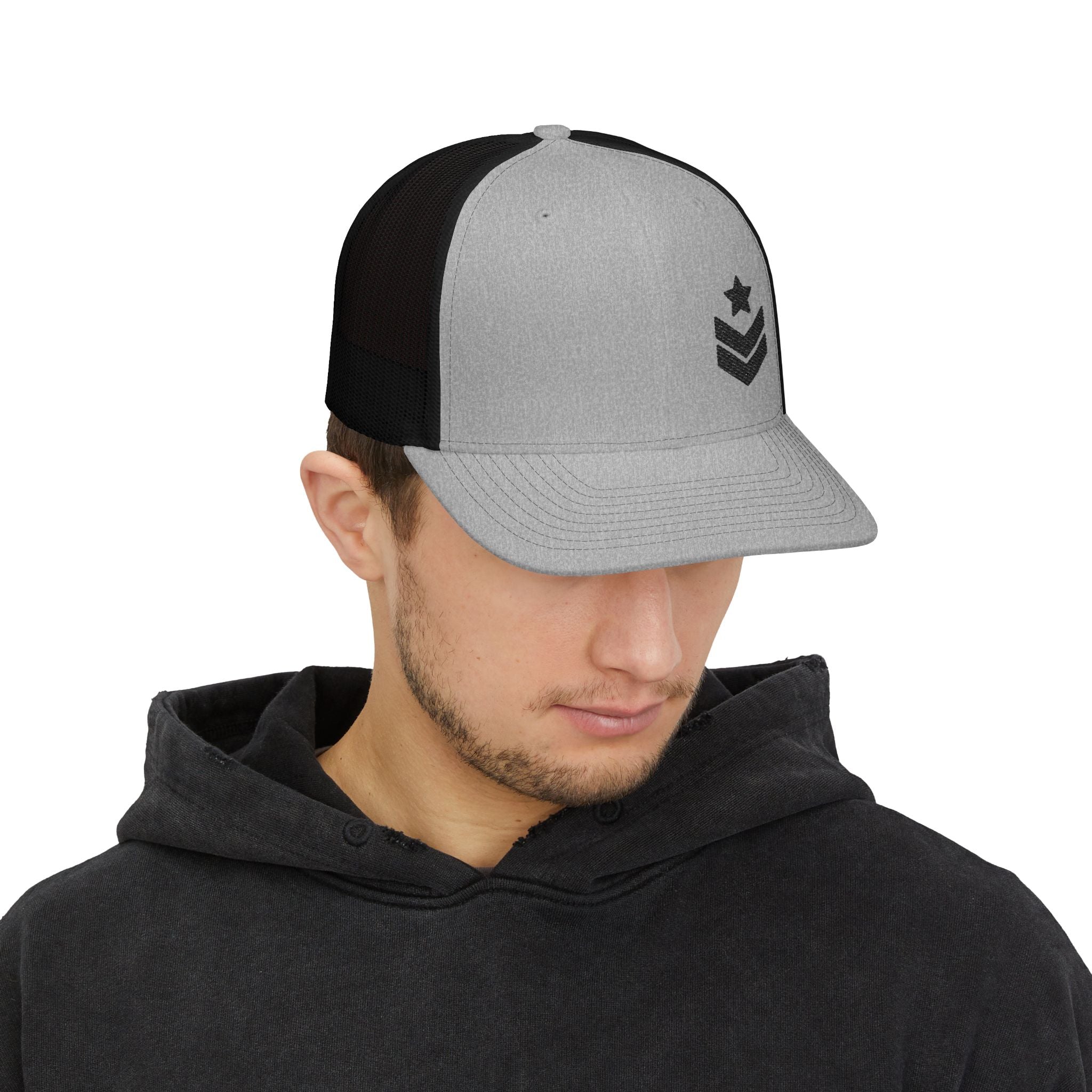 Embroidered Spartan Logo Snapback Trucker Cap