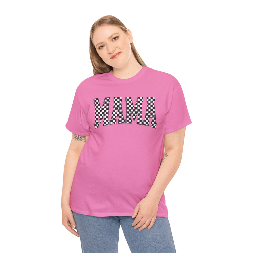 MAMA Retro Checkered Tee | Stylish Everyday Graphic Shirt | Cr8tive Designs