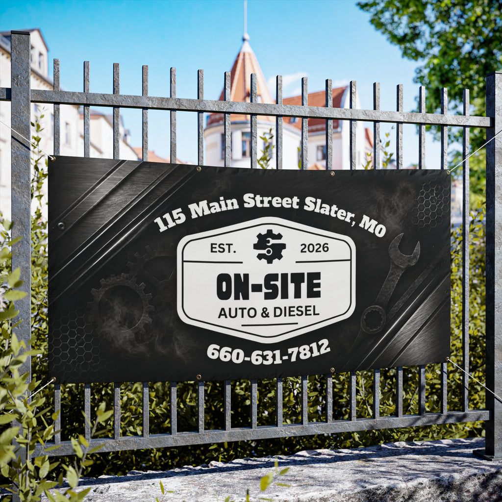 On-Site Auto & Diesel Custom Business Banner | Cr8tive Designs