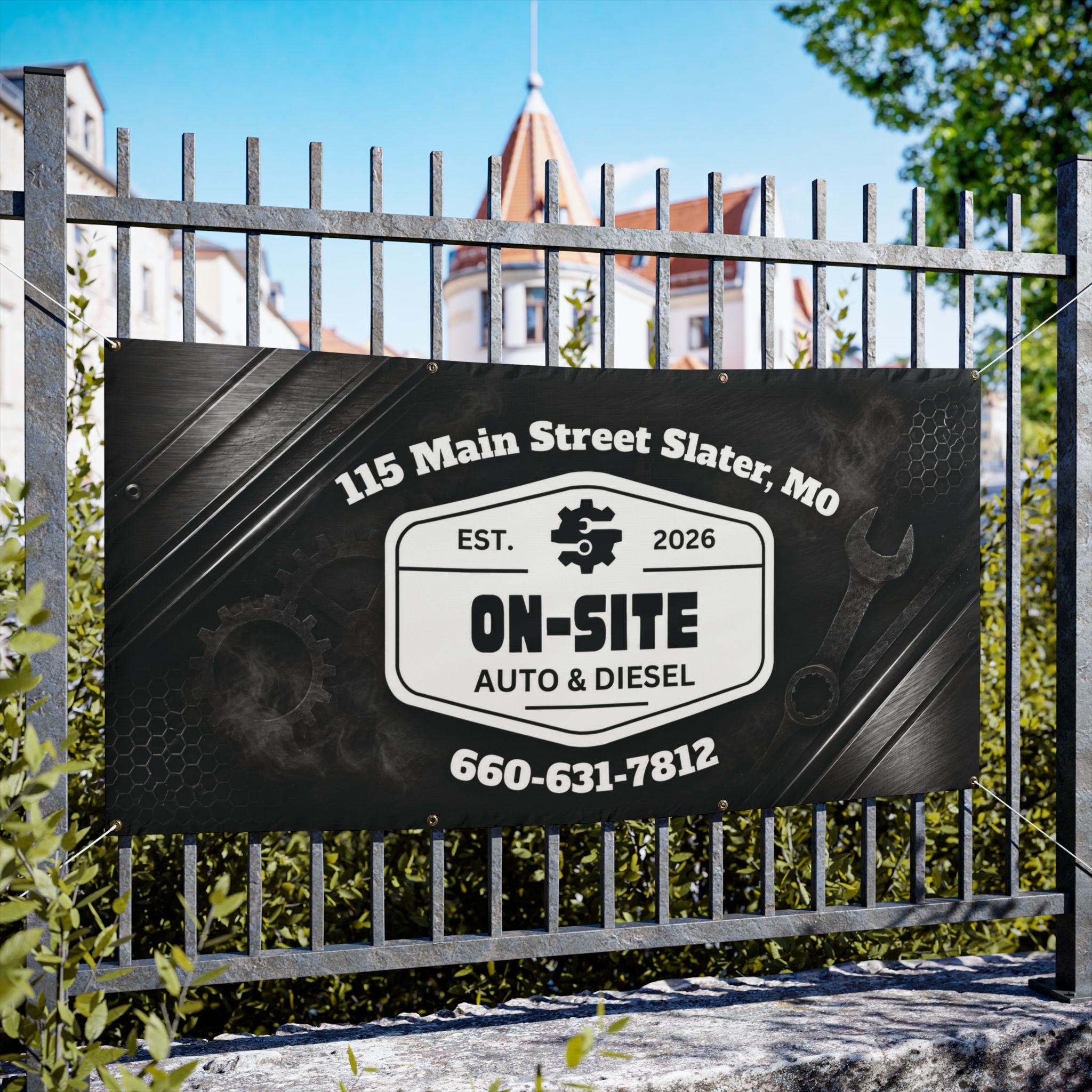 On-Site Auto & Diesel Custom Business Banner | Cr8tive Designs