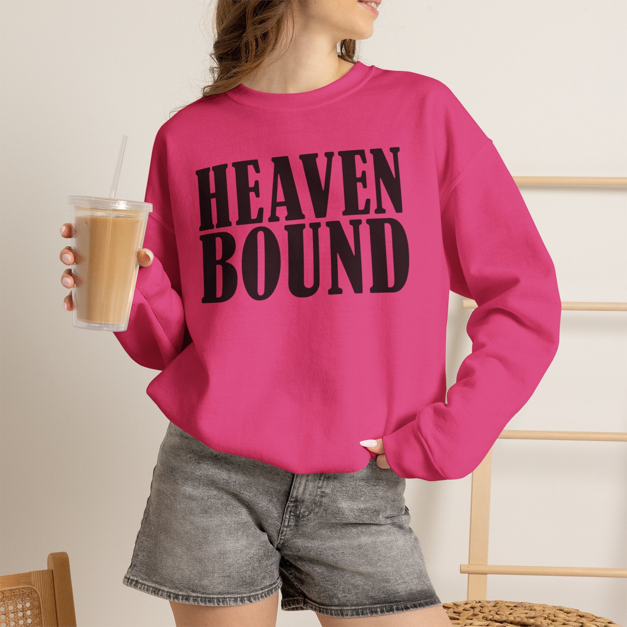 Heaven Bound Sweatshirt | Christian Faith Crewneck Pullover | Cr8tive Designs