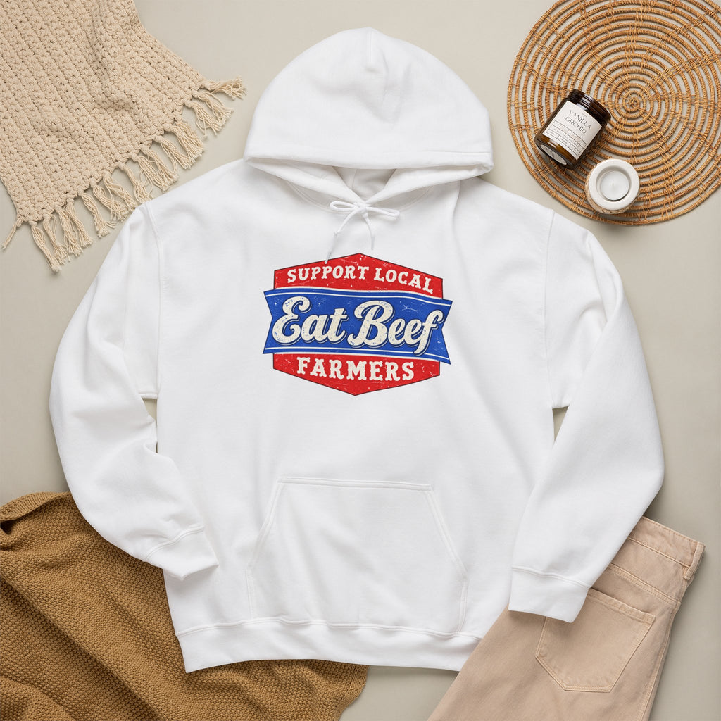 Support Local Farmers Eat Beef Hoodie | Cr8tive Designs