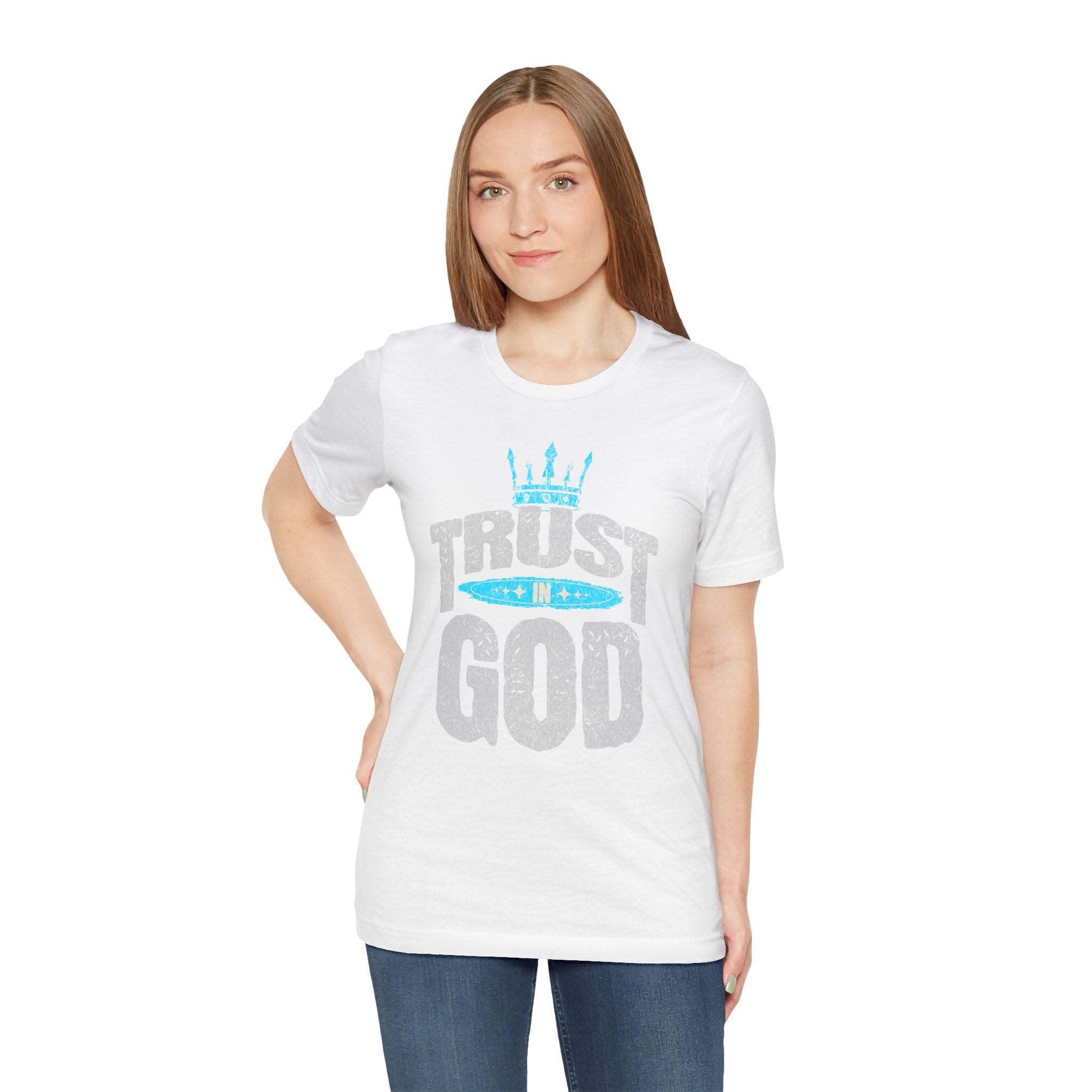 Trust in God T-Shirt | Faith Graphic Tee with Crown Design| Cr8tive Designs