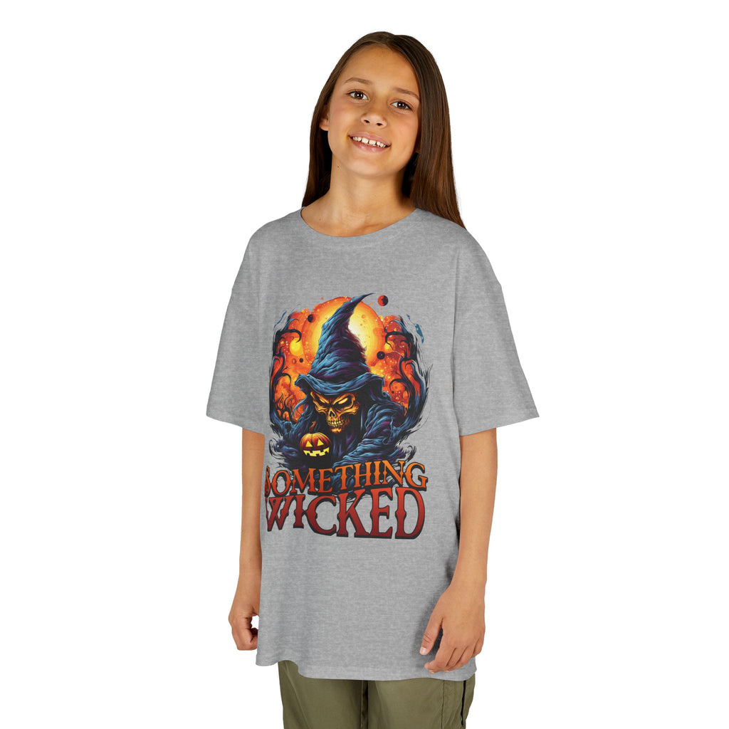 Kids T-Shirt "Something Wicked" Witch Graphic | Halloween Costume Tee | Cr8tive Designs