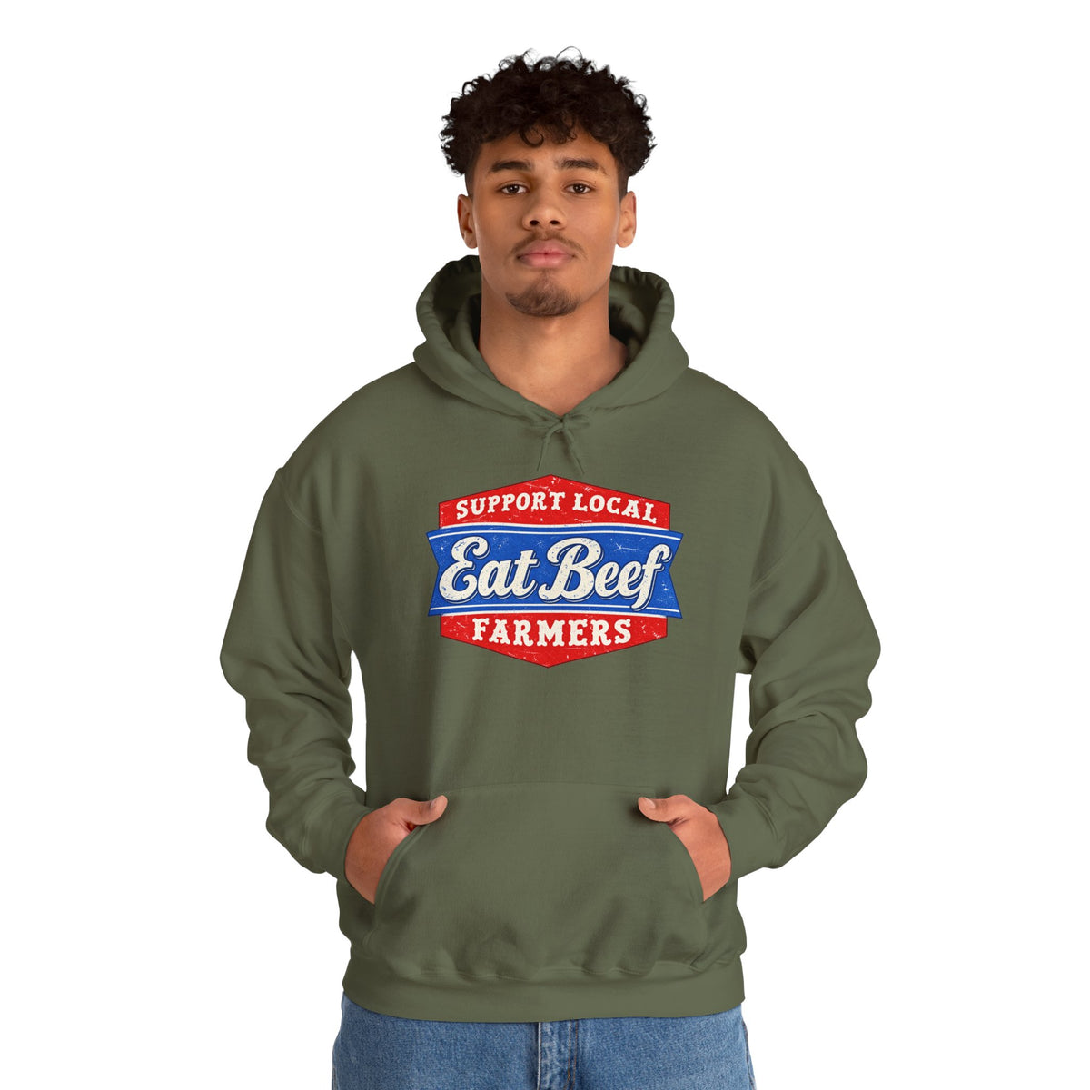 Support Local Farmers Eat Beef Hoodie | Cr8tive Designs
