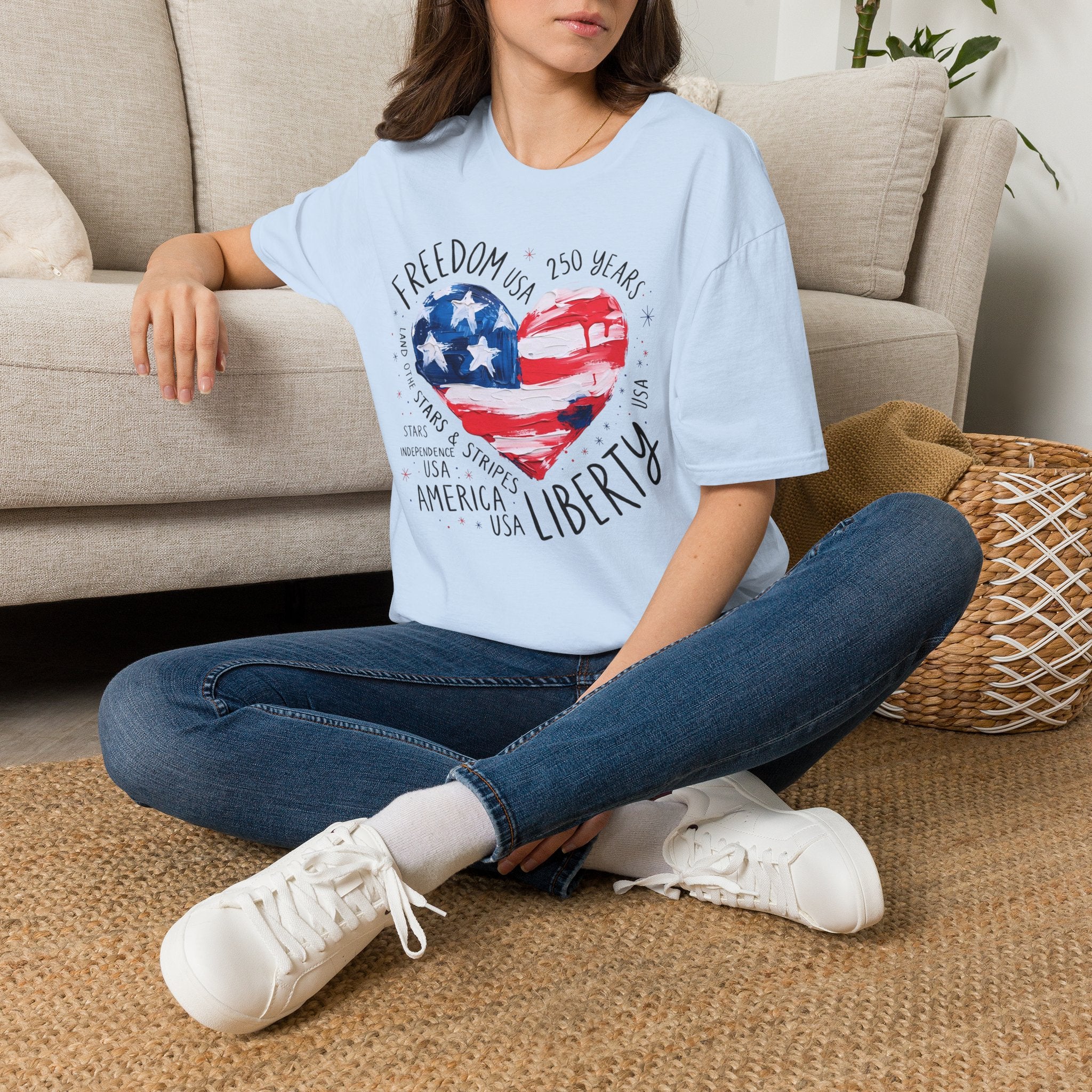 Freedom Liberty Heart | 250 Years Patriotic Design | Cr8tive Designs