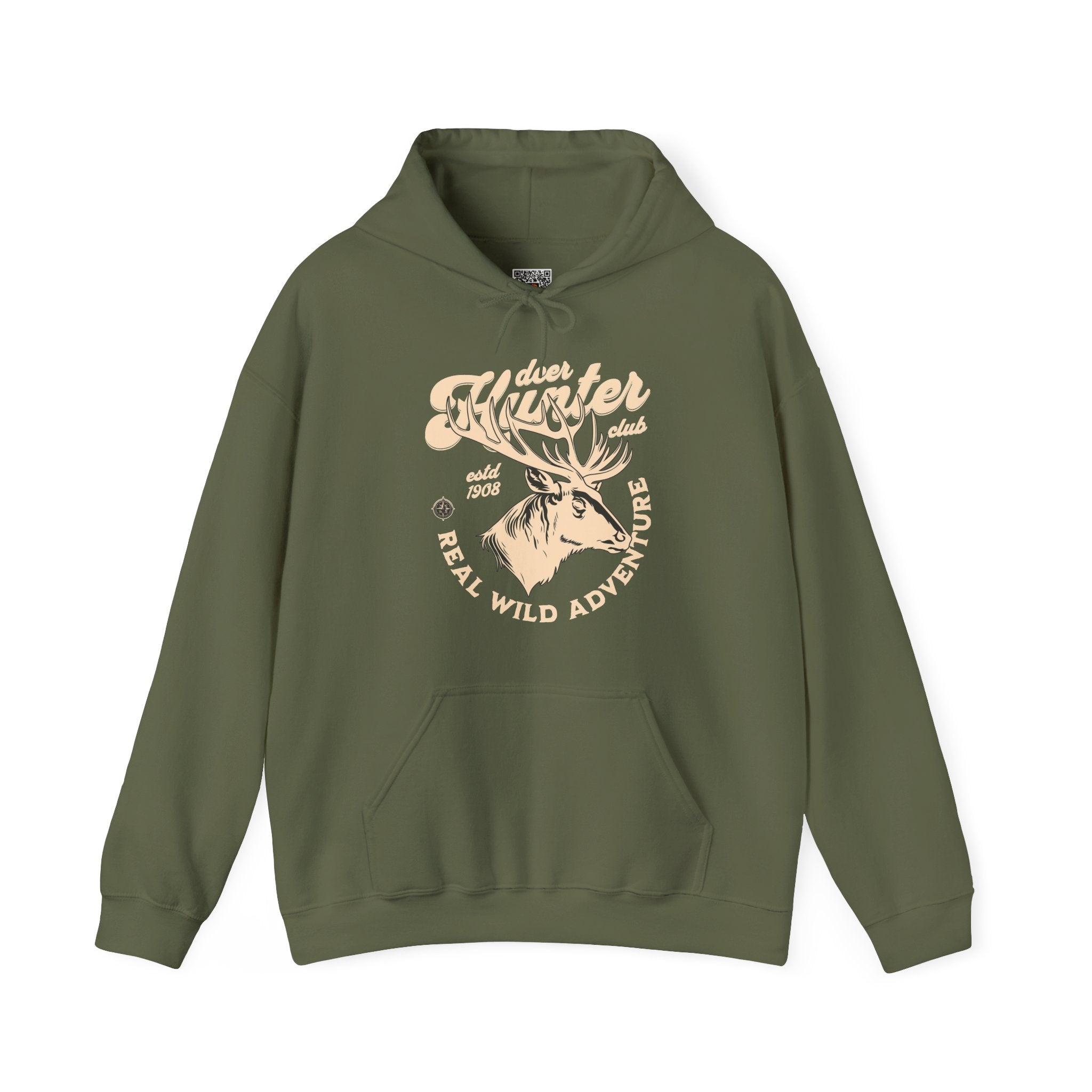 Deer Hunter Hoodie | Vintage Wild Adventure Design | Cr8tive Designs