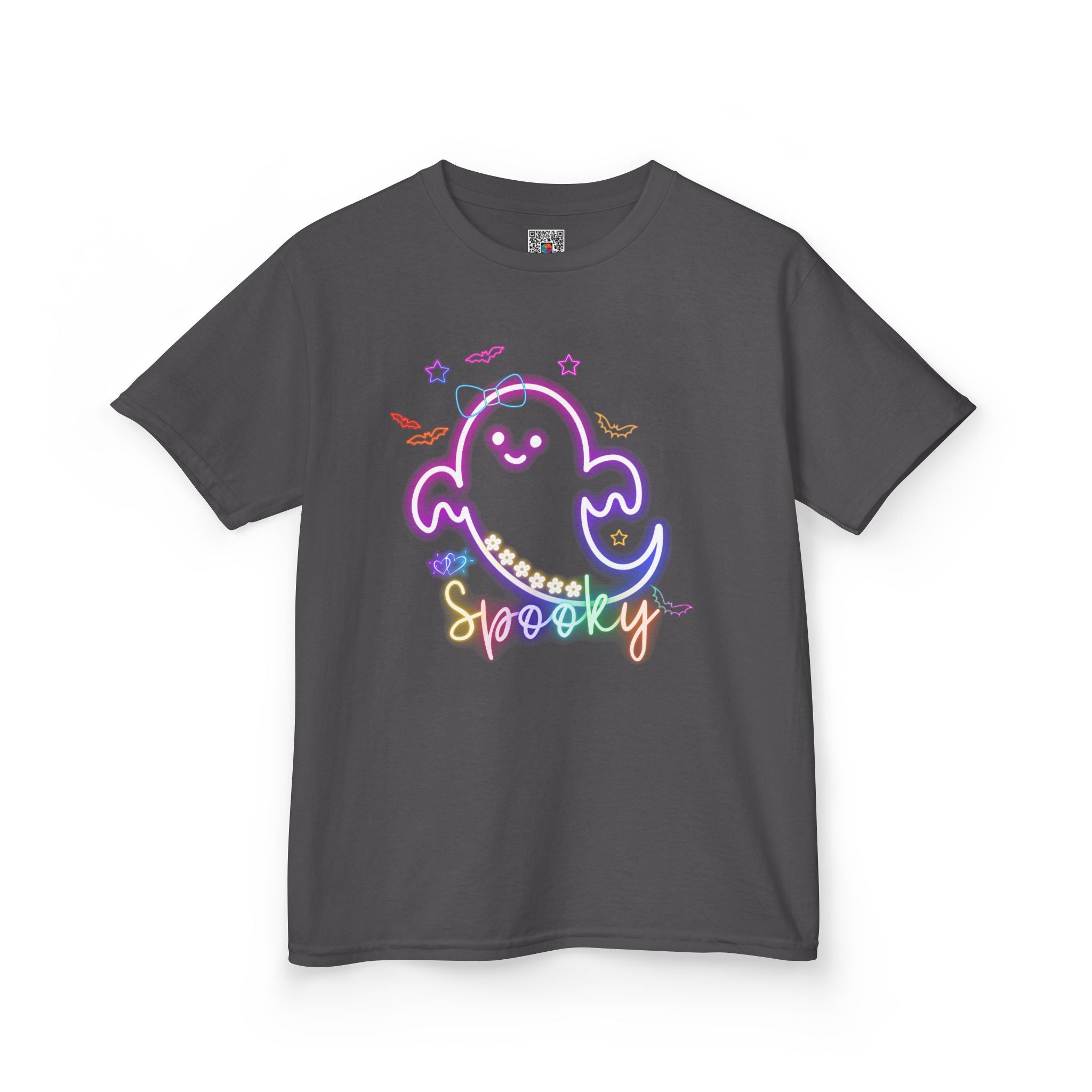 Kids Tee | Pastel Rainbow Ghost "Spooky Sweet" |Cr8tive Designs