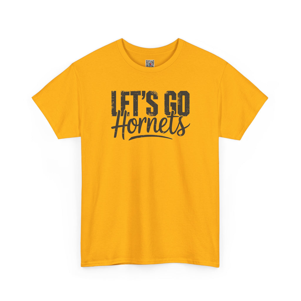 Let's Go Hornets Adult Graphic T-Shirt | School Spirit Mascot Tee | Cr8tive Designs