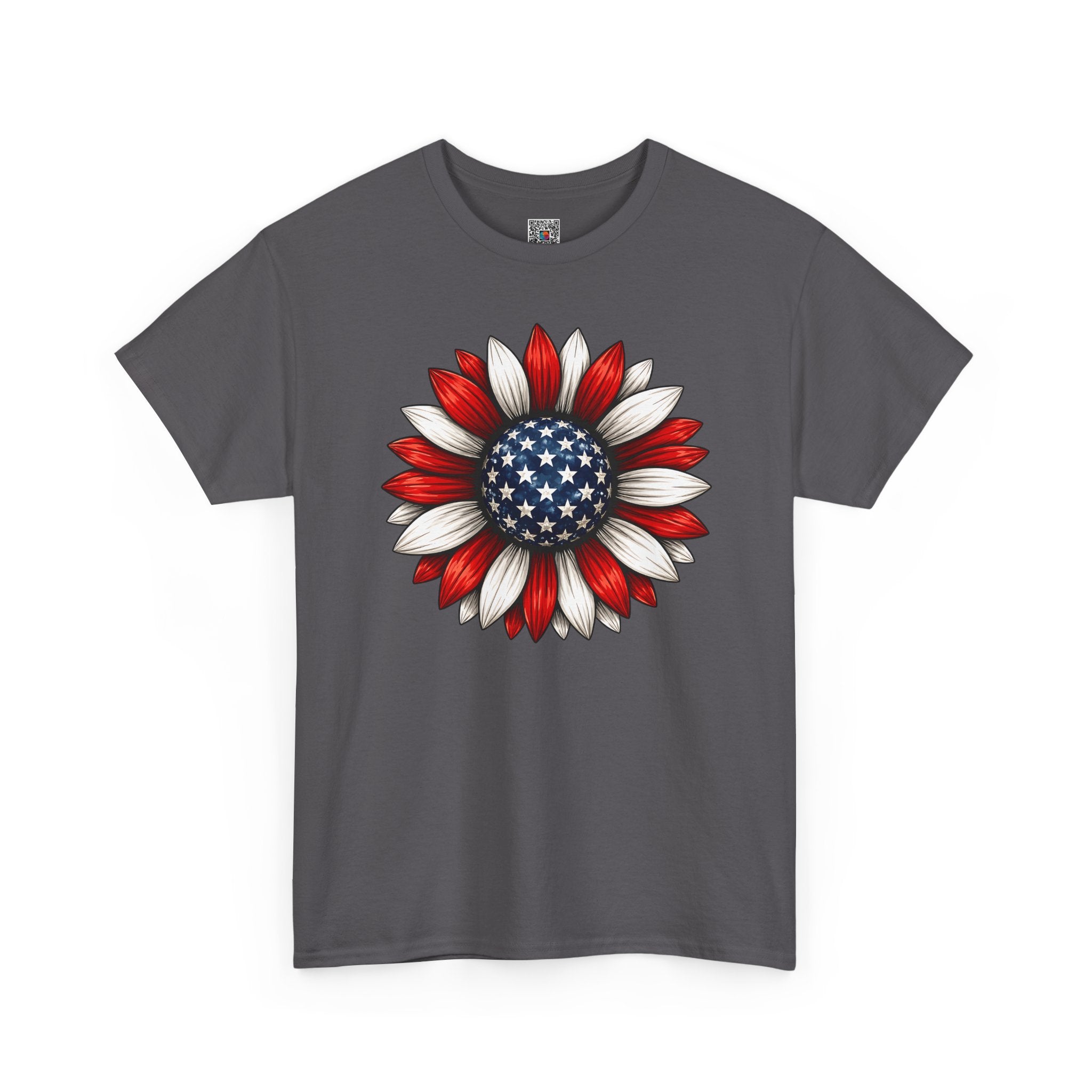 Patriotic Sunflower| American Flag Floral Tee for 4th of July| Cr8tive Designs