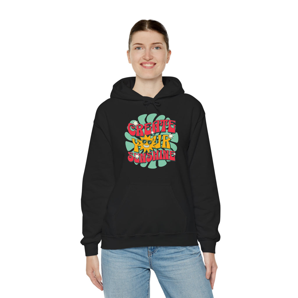 Create Your Sunshine | Colorful Retro-Inspired Hoodie | Cr8tive Designs
