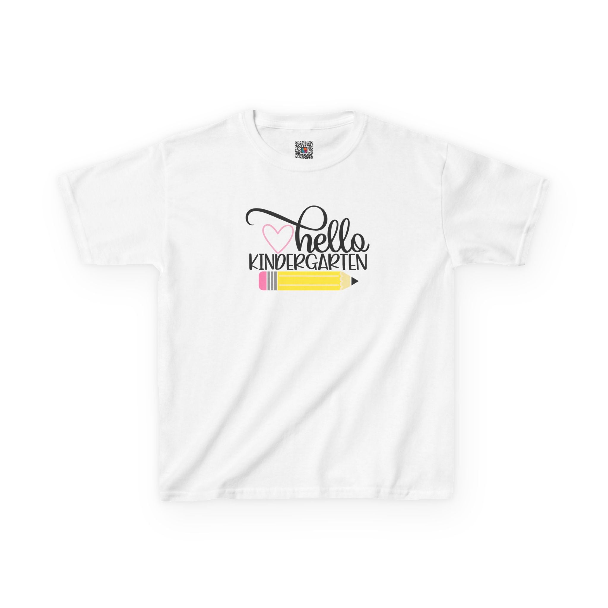 Hello Kindergarten Youth Tee | First Day of School Pencil T-Shirt | Cr8tive Designs