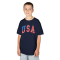Kids USA Flag Tee | Patriotic Front and Back Design | Cr8tive Designs