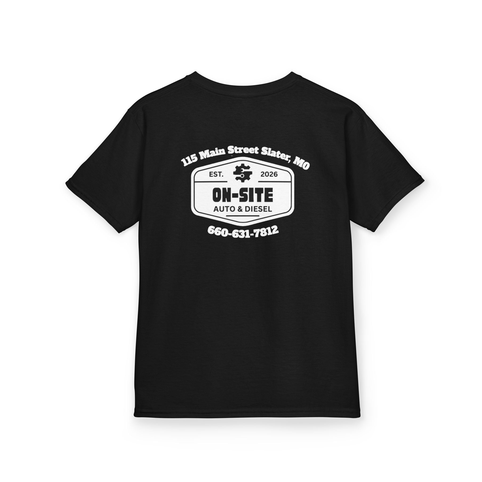 On-Site Auto & Diesel Custom Business Youth T-Shirt | Automotive Workwear | Cr8tive Designs