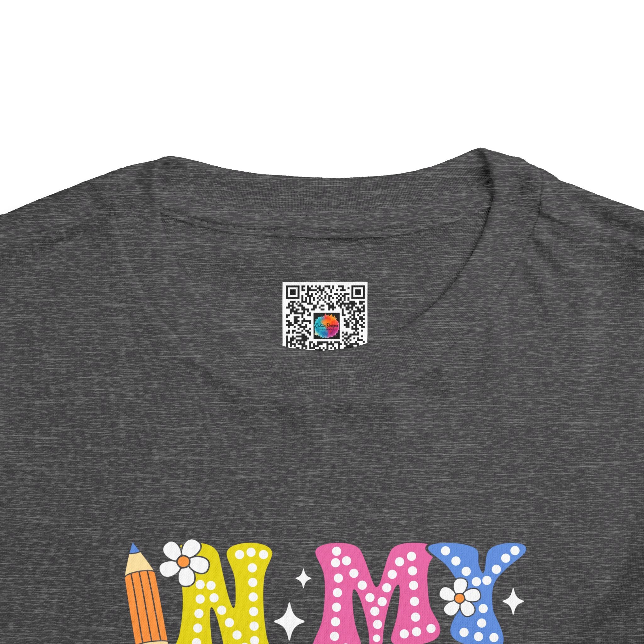 In My Kindergarten Era Toddler Tee | Colorful Retro School T-Shirt | Cr8tive Designs