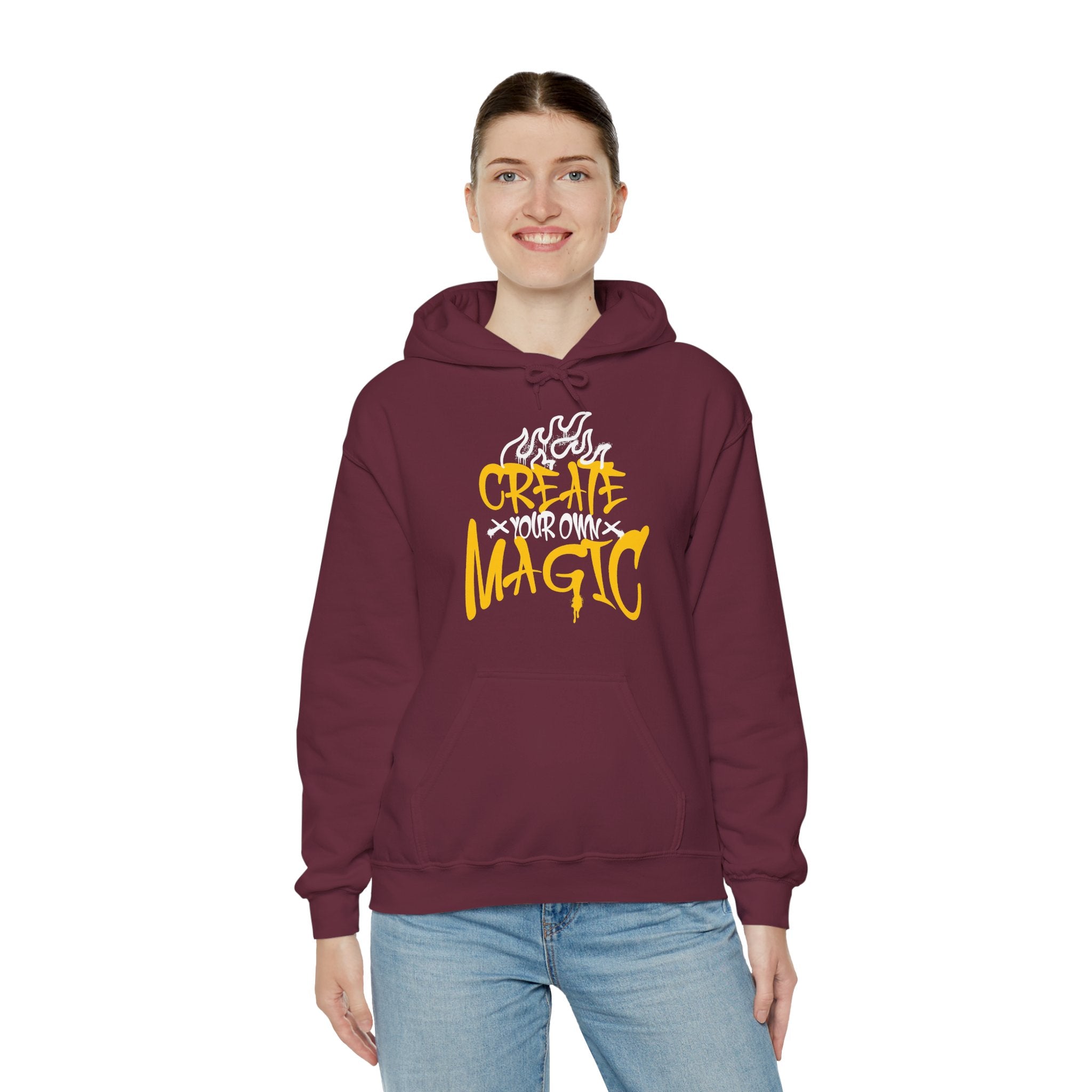 Create Your Own Magic | Bold Inspirational Hoodie | Cr8tive Designs