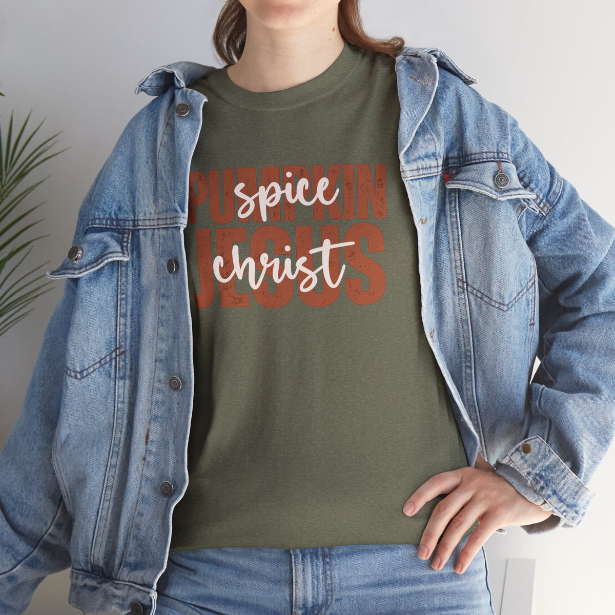 Pumpkin Spice & Jesus Christ T-Shirt | Christian Fall Autumn Faith Graphic Tee | Cr8tive Designs