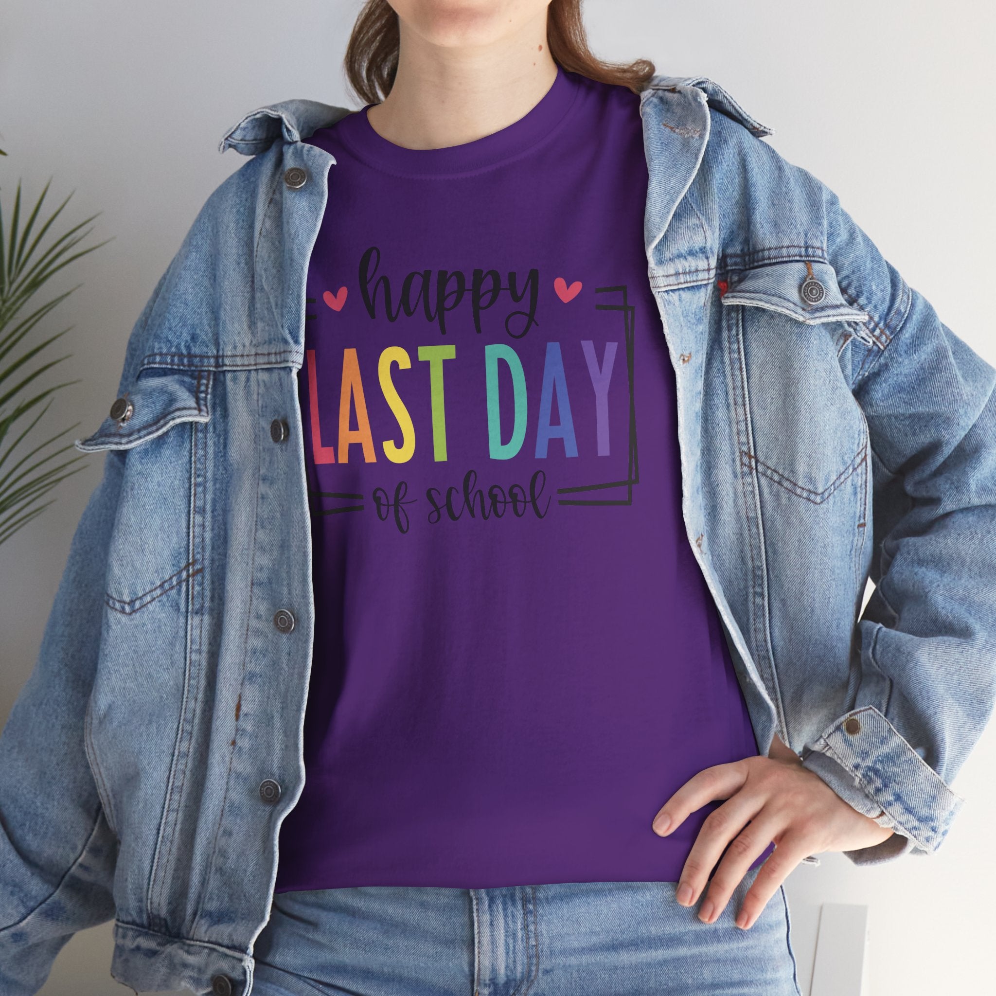 HAPPY LAST DAY OF SCHOOL T-SHIRT | TEACHER SUMMER BREAK SHIRT | LAST DAY OF SCHOOL SHIRT | CR8TIVE DESIGNS