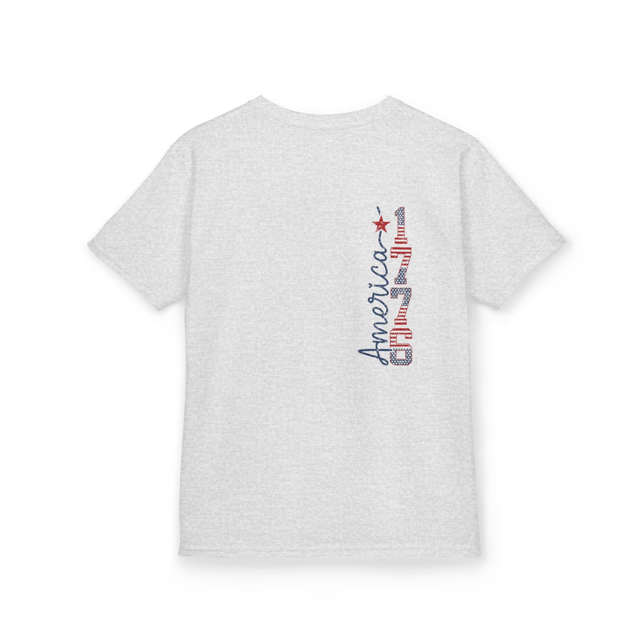 Kids USA Flag Tee | Patriotic Front and Back Design | Cr8tive Designs