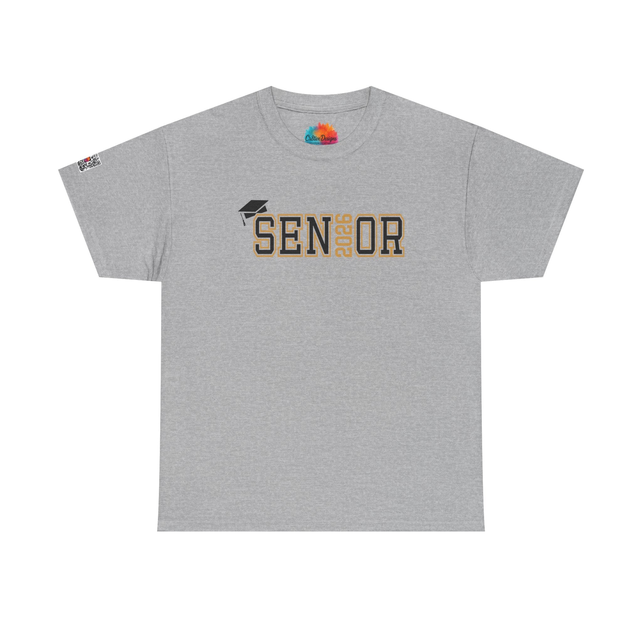 Senior 2026 Graduation Cap T-Shirt | Classic Senior Year Tee | Unisex Graphic Shirt | Cr8tive Designs