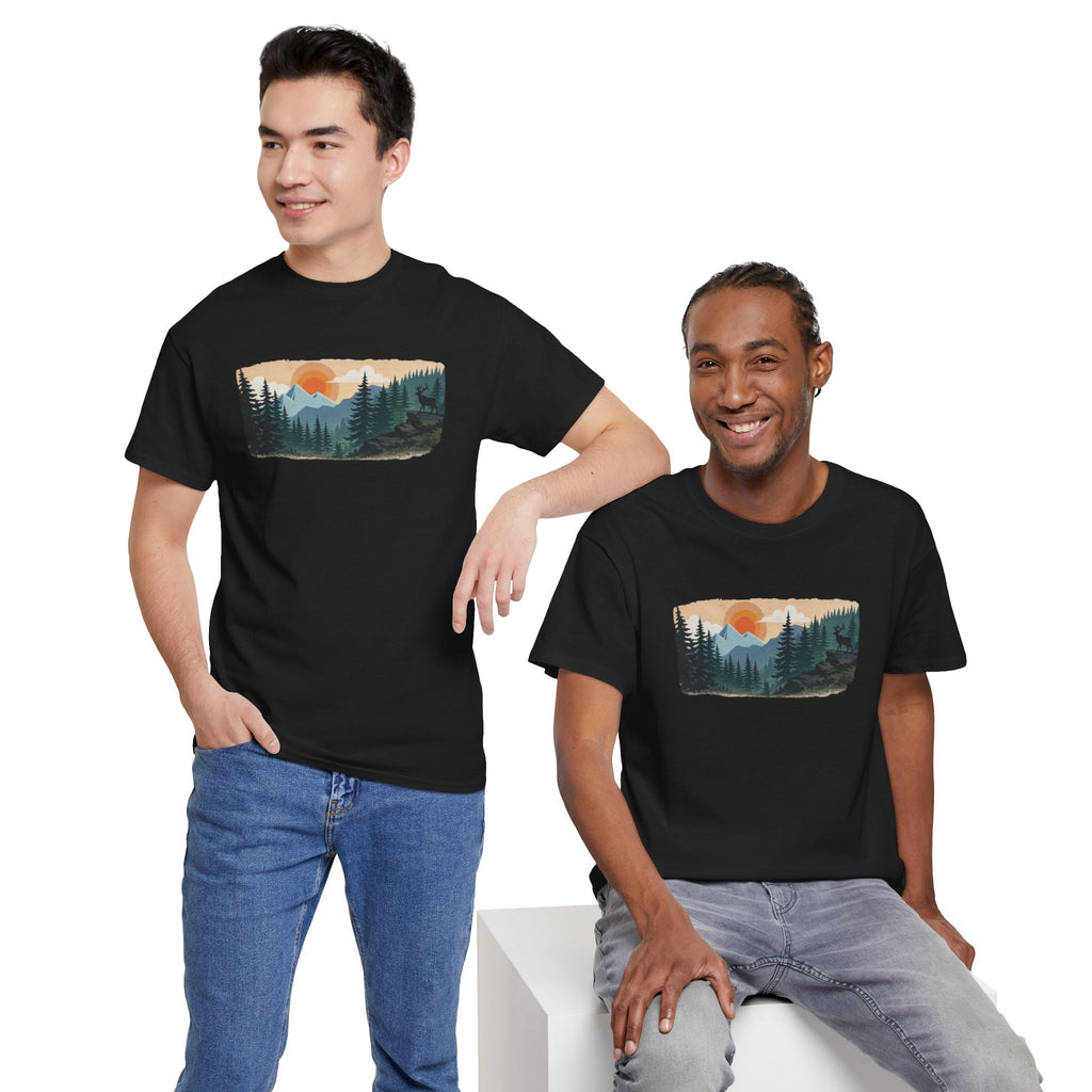 Sunset Mountain Landscape T-Shirt/Cr8tive Designs
