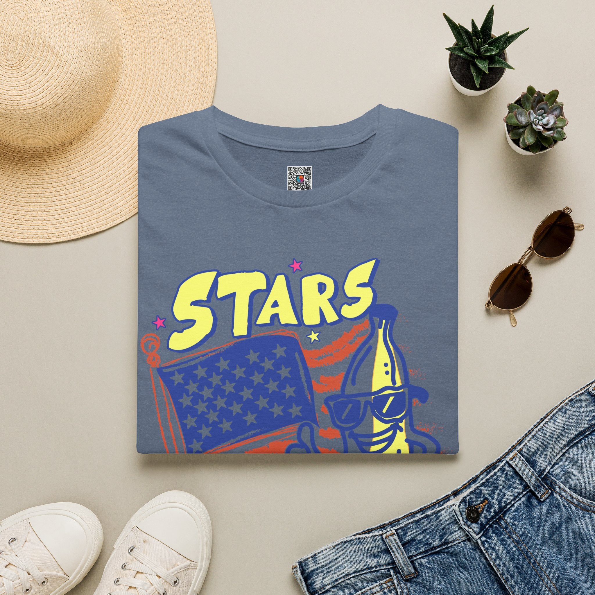 Stars Stripes & Bananas | Retro Patriotic Banana Design | Cr8tive Designs