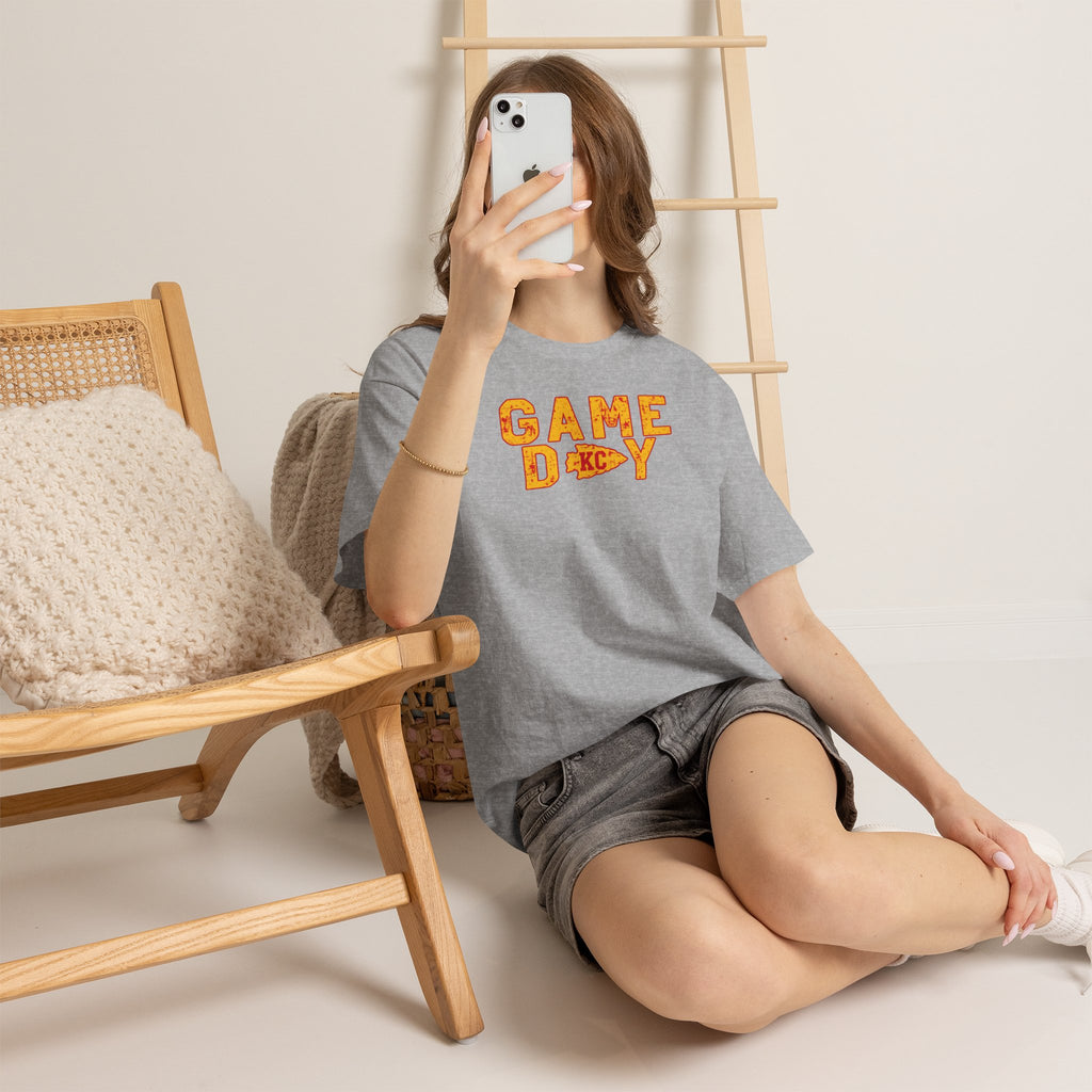 Game Day KC T-Shirt | Vintage Football Fan Apparel | Cr8tive Designs