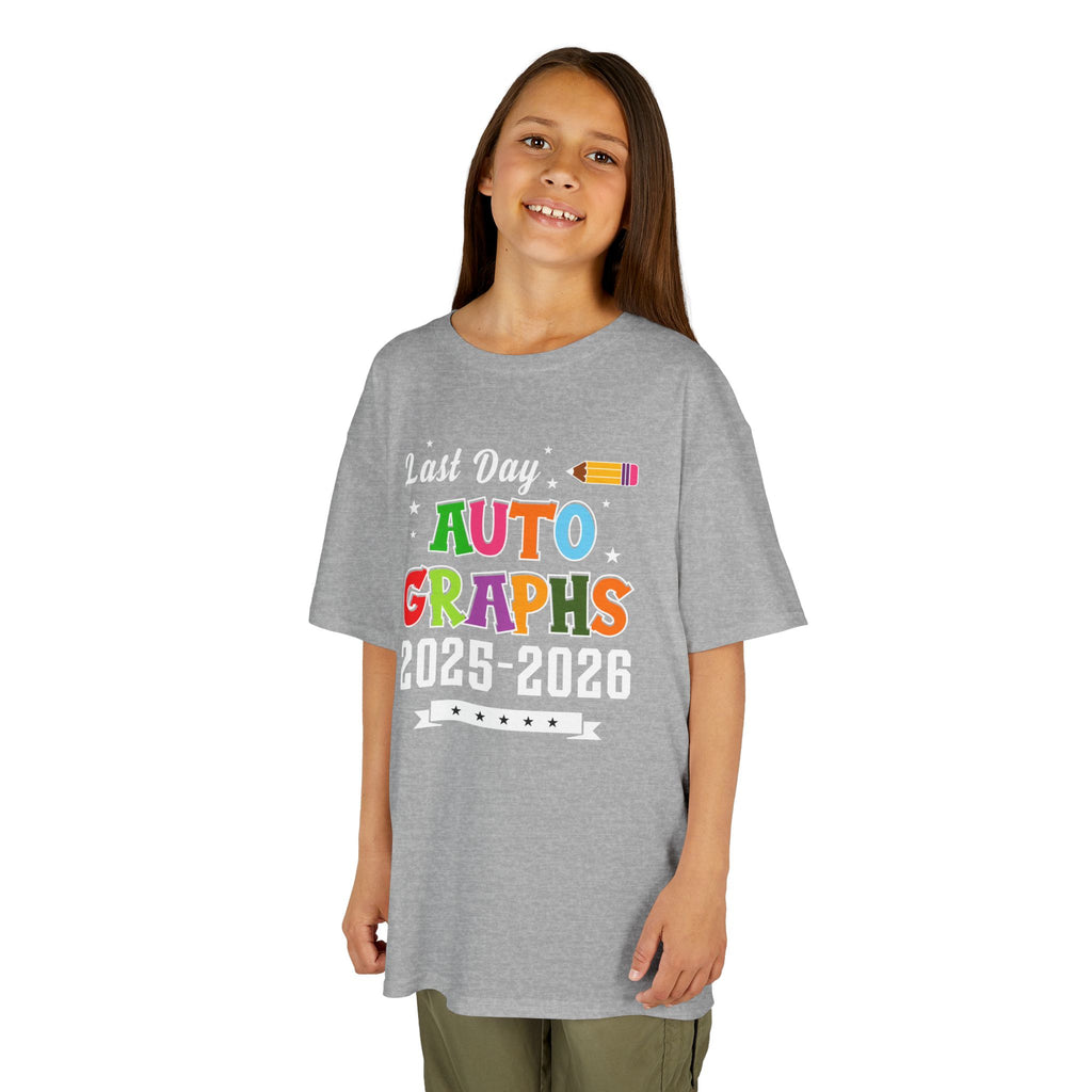 LAST DAY AUTOGRAPHS 2025-2026 T-SHIRT | KIDS SCHOOL SIGNATURE SHIRT | LAST DAY OF SCHOOL SHIRT | CR8TIVE DESIGNS