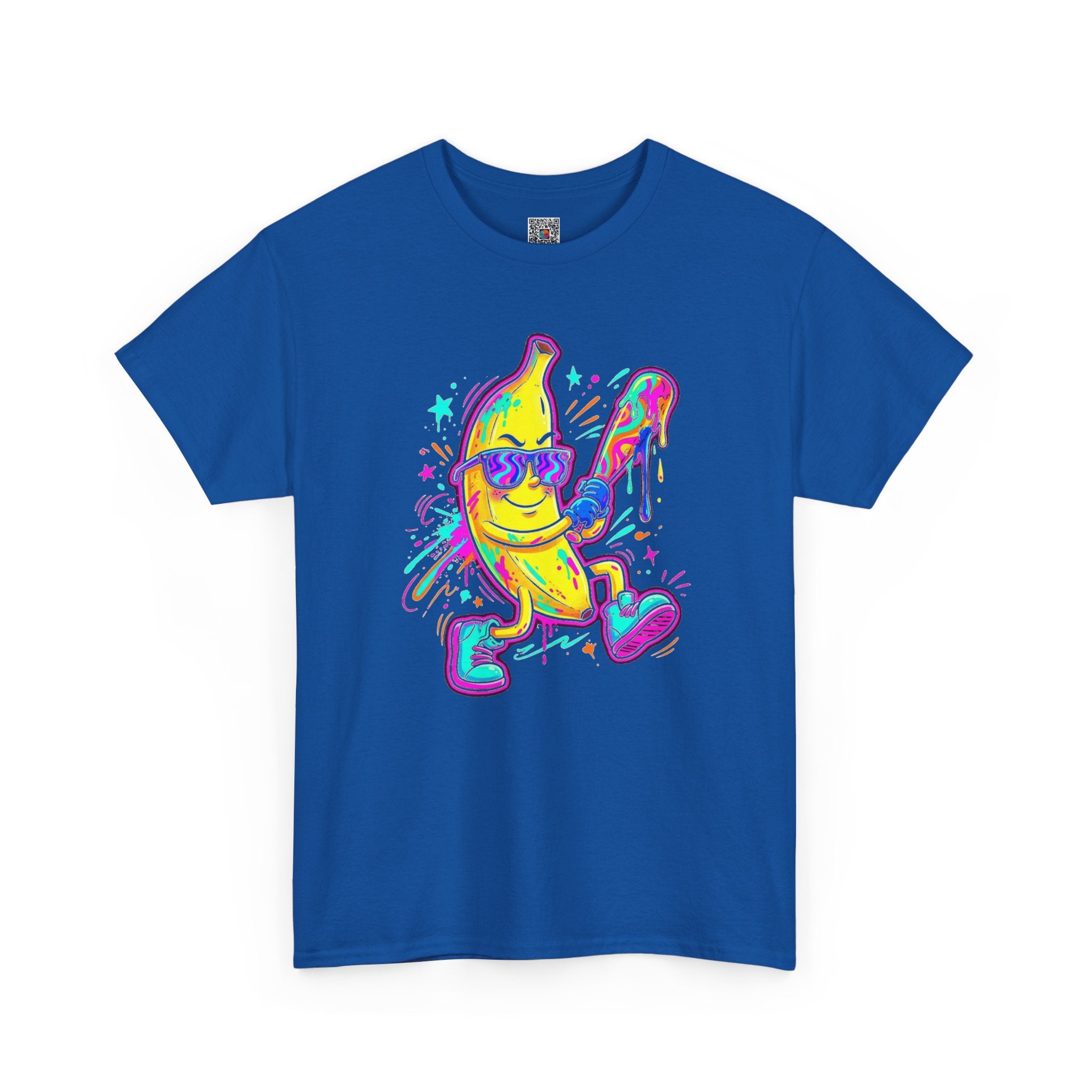 Banana Baseball Graphic T-Shirt | Neon Streetwear Tee | Cr8tive Designs