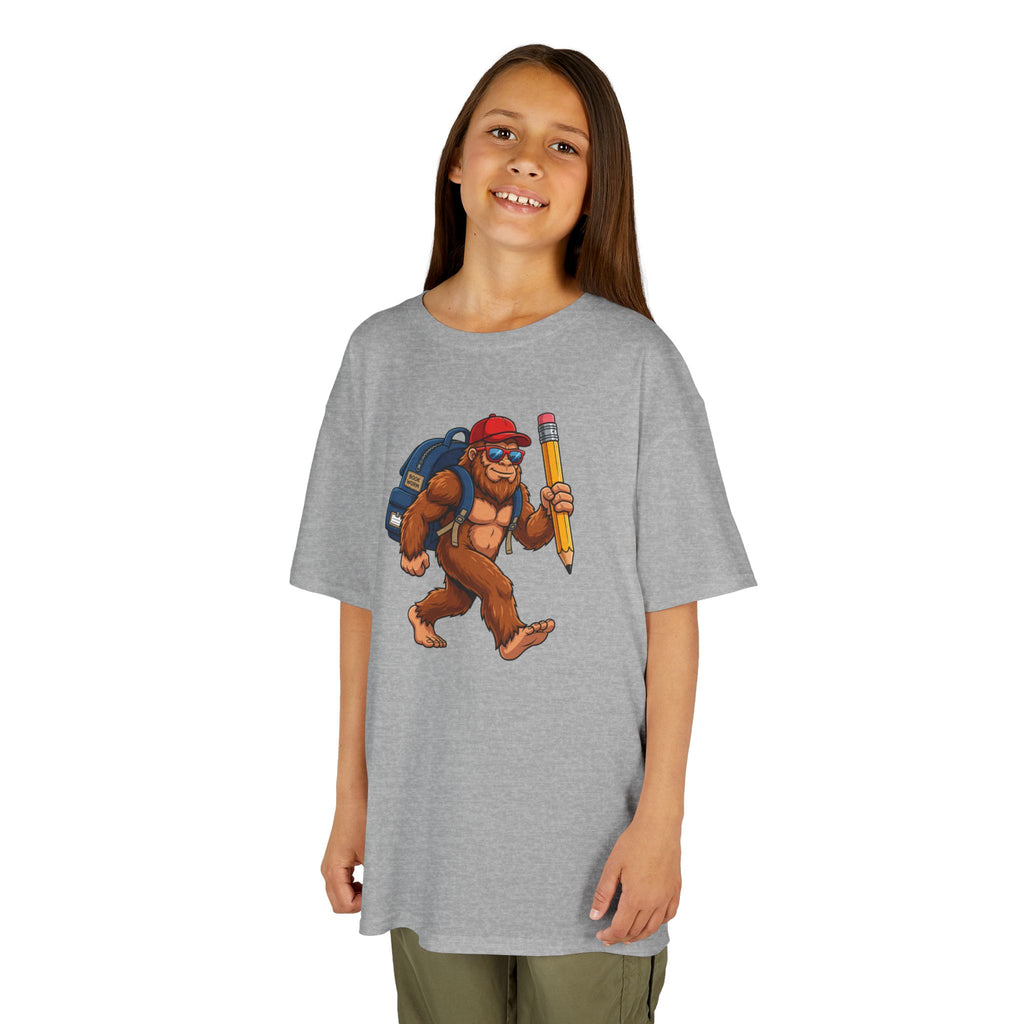 Back-to-School Bigfoot Youth T-Shirt | Funny Sasquatch School Tee | Cr8tive Designs