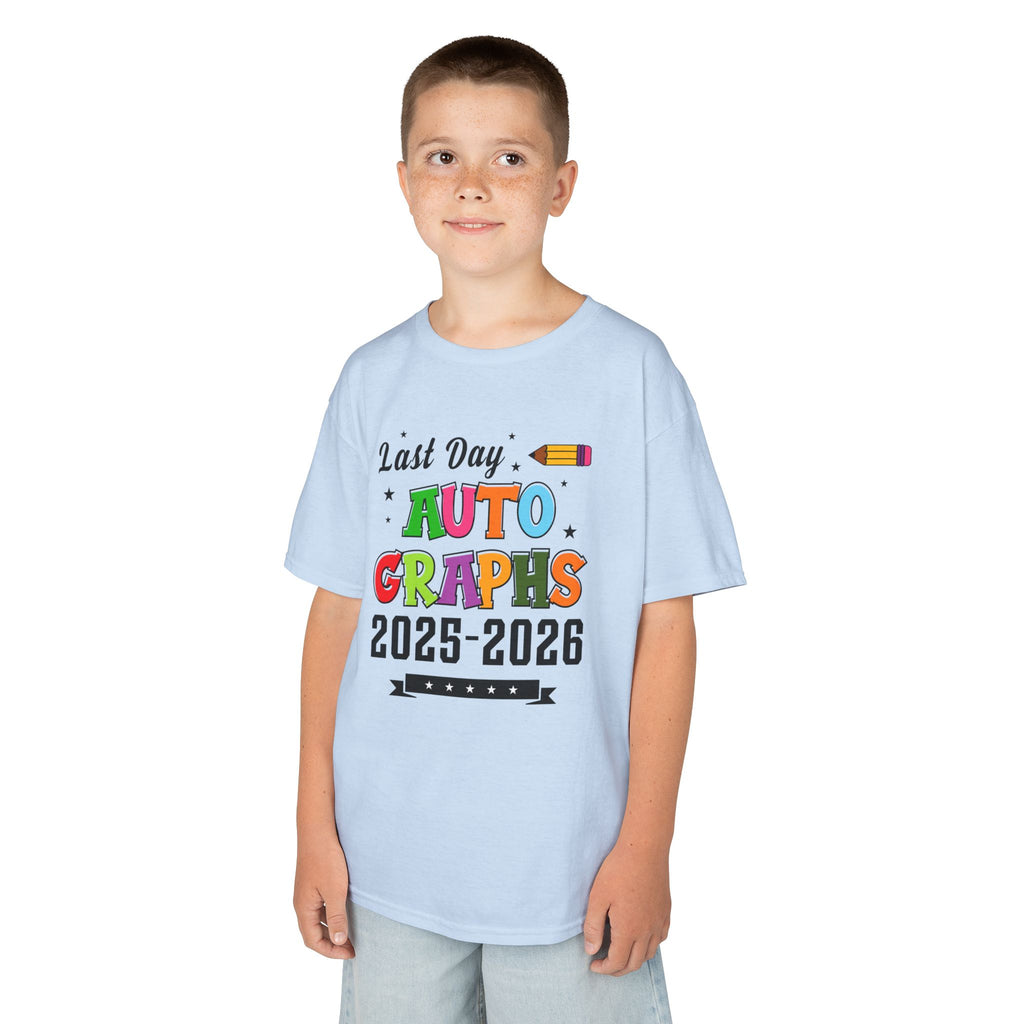 LAST DAY AUTOGRAPHS 2025-2026 T-SHIRT | KIDS SCHOOL SIGNATURE SHIRT | LAST DAY OF SCHOOL SHIRT | CR8TIVE DESIGNS