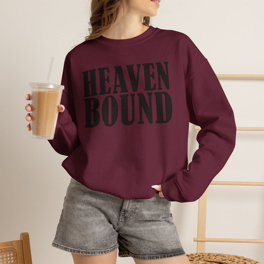Heaven Bound Sweatshirt | Christian Faith Crewneck Pullover | Cr8tive Designs