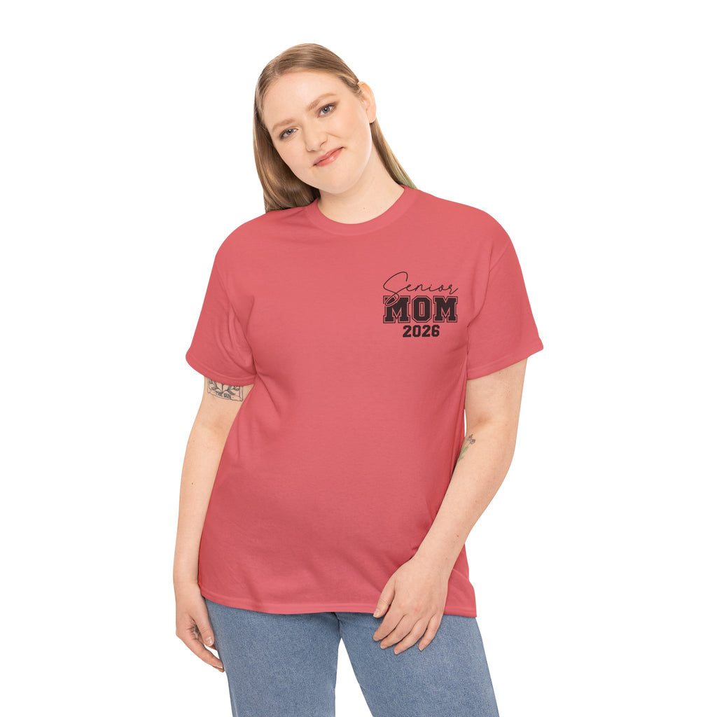 Senior Mom 2026 Front & Back T-Shirt | Proud Mom Graduation Tee | Class of 2026 Parent Shirt | Cr8tive Designs