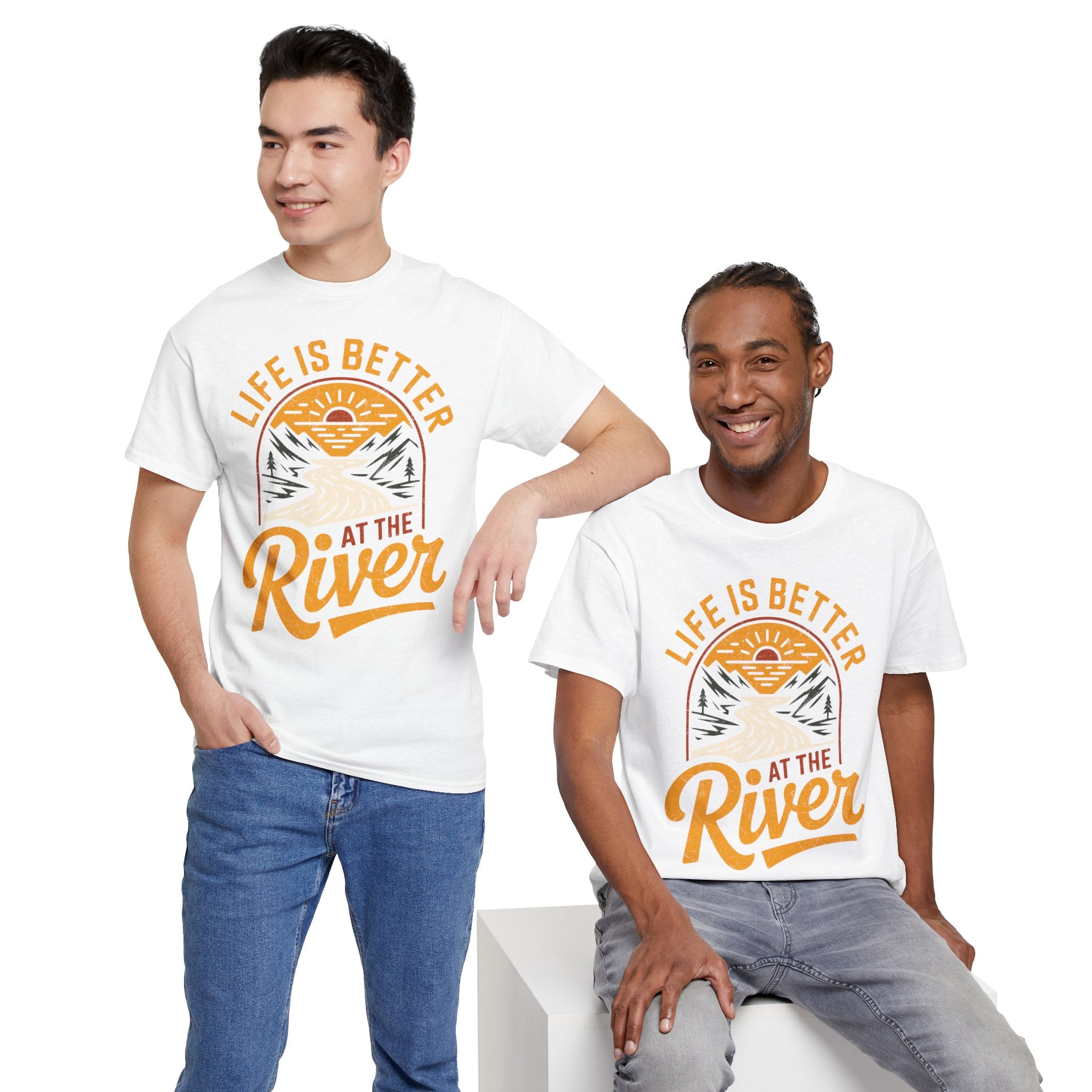 Life Is Better at the River | Retro Summer River Tee | Cr8tive Designs