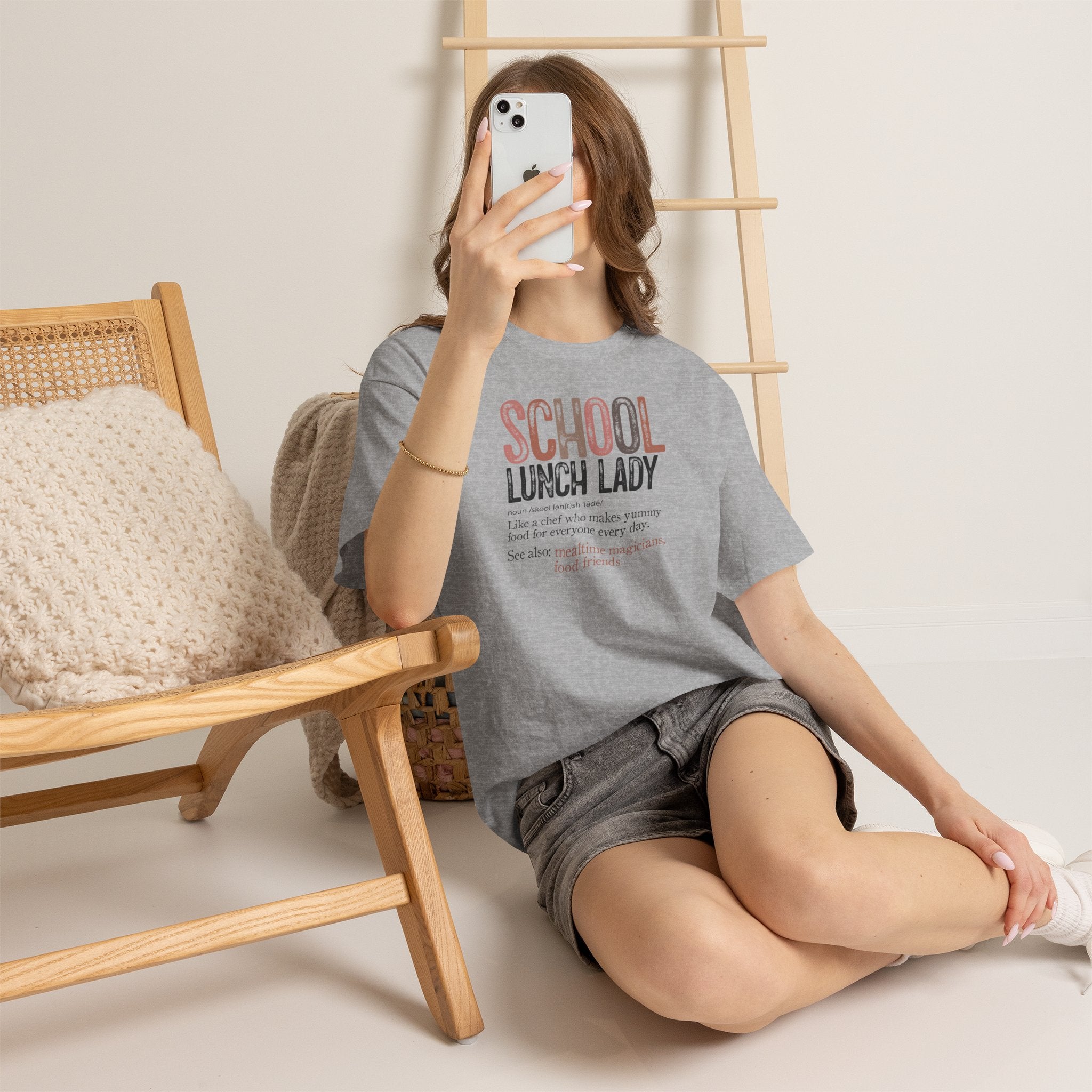 School Lunch Lady | Retro Cafeteria Staff T-Shirt | Cr8tive Designs