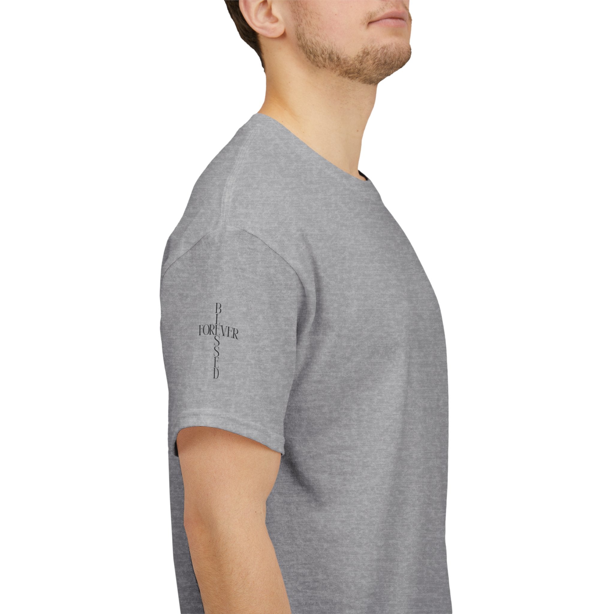 Cross Chest T-Shirt — Minimal Christian Faith Tee