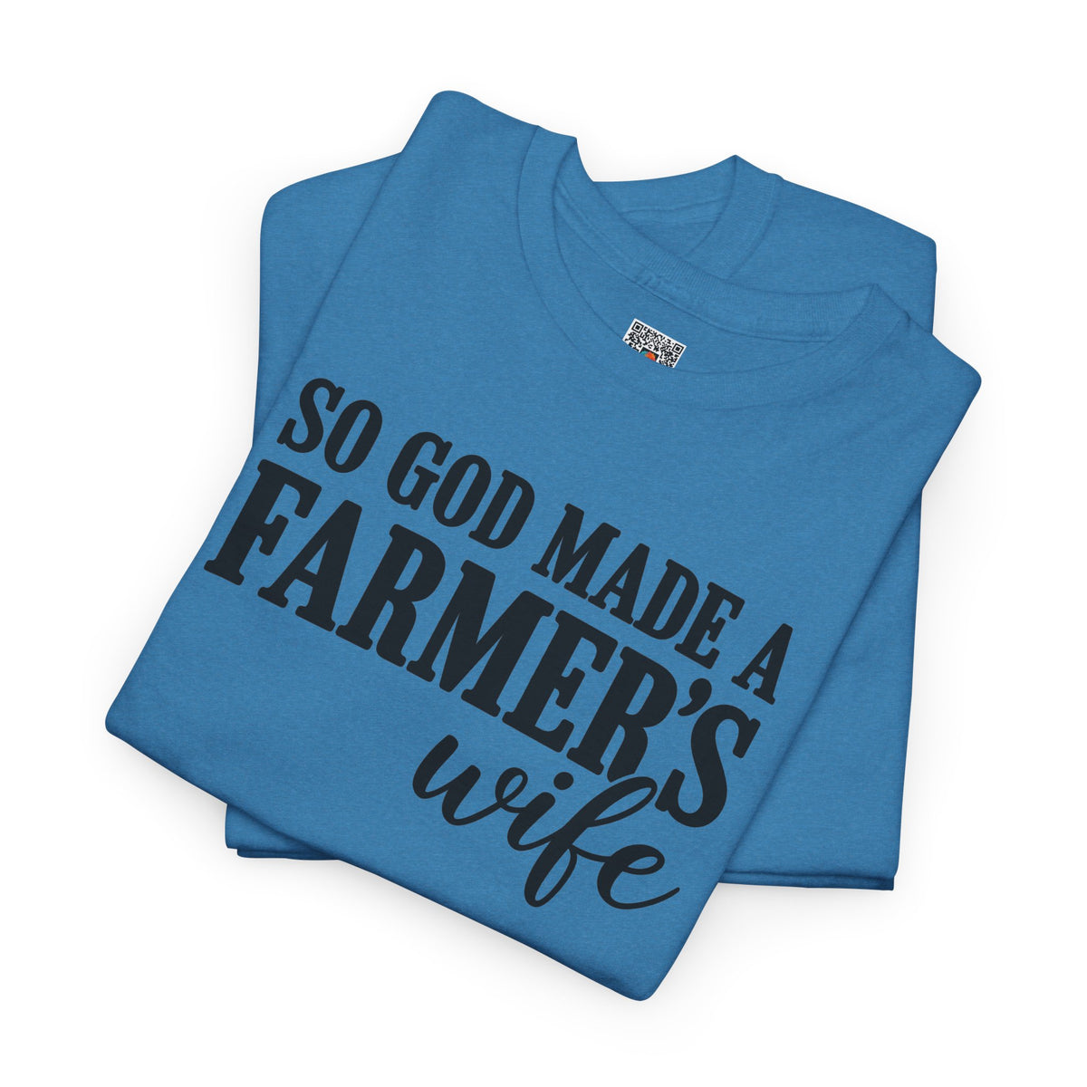 So God Made A Farmer's Wife T-Shirt | Country Farmhouse Graphic Tee | Cr8tive Designs