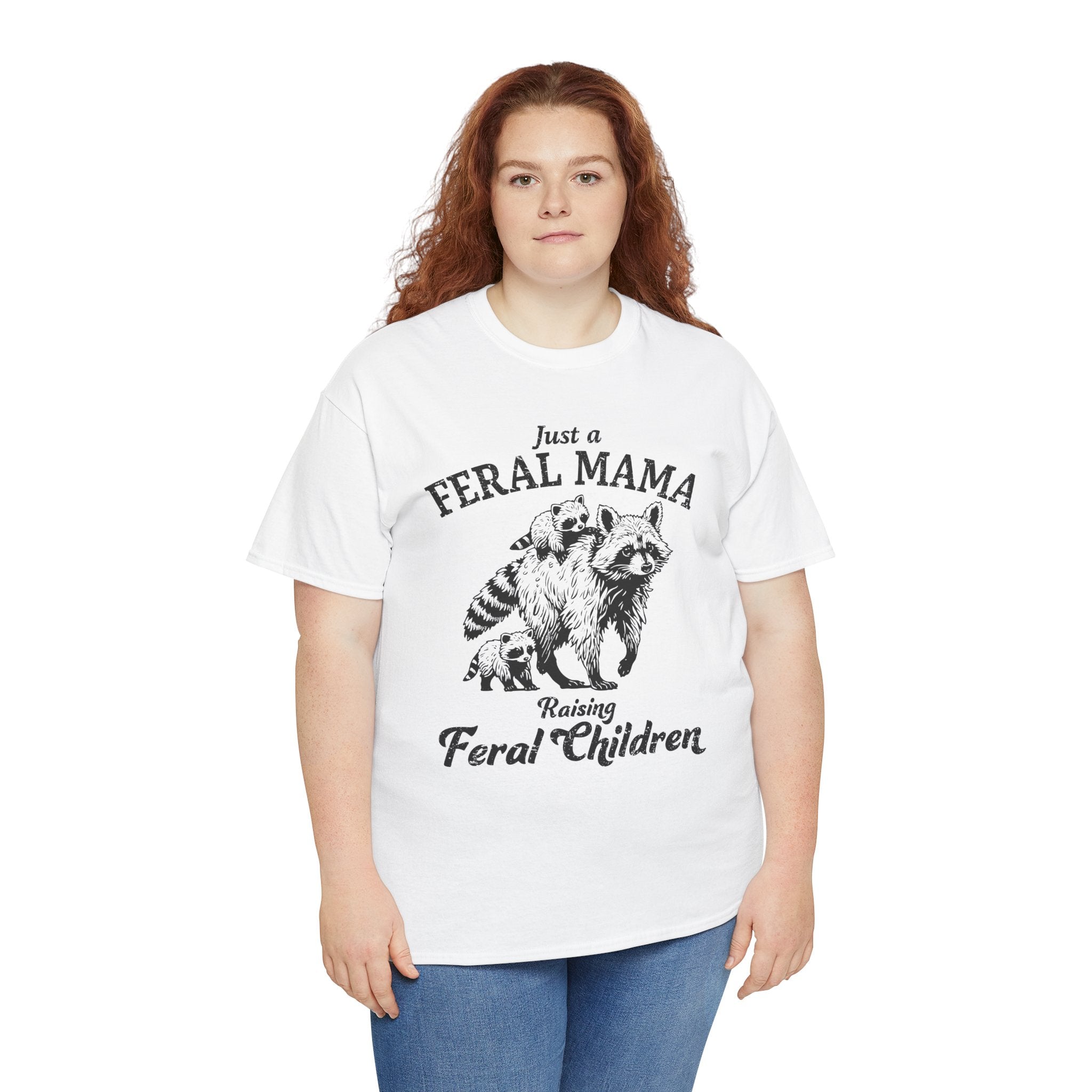 Feral Mama Graphic Tee – Funny Mom Life Shirt, Raising Feral Children Tee | Cr8tive Designs