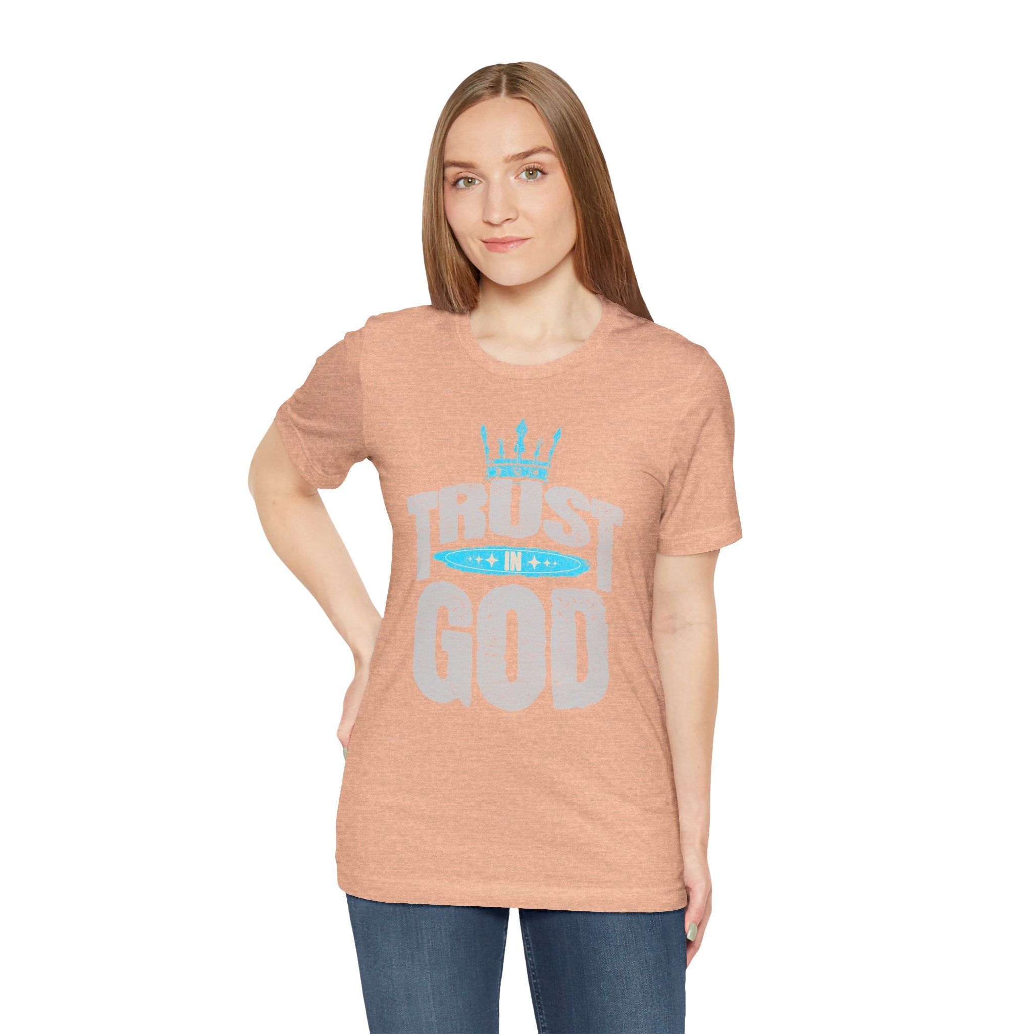 Trust in God T-Shirt | Faith Graphic Tee with Crown Design| Cr8tive Designs