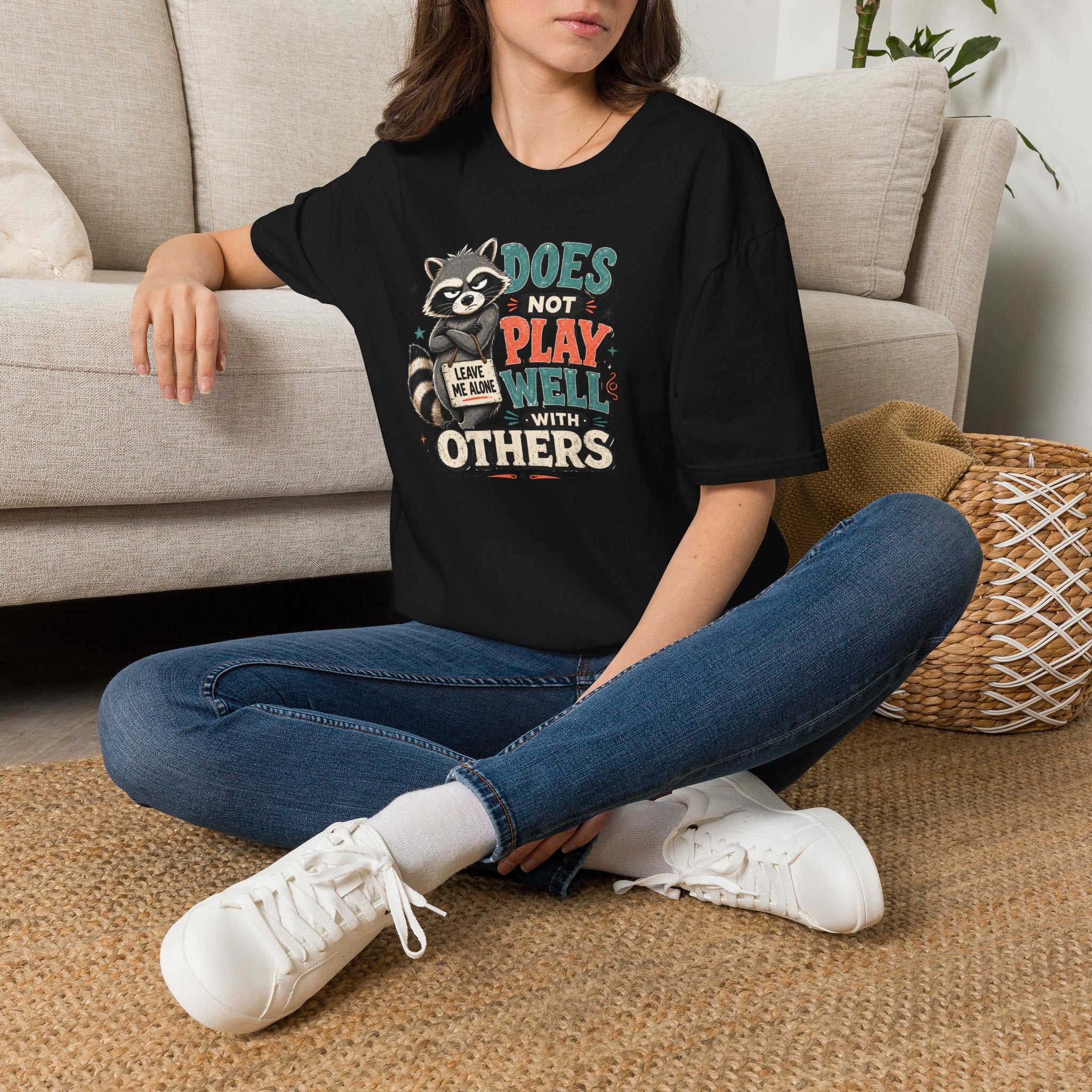 Sarcastic Raccoon Graphic Tee | Cr8tive Designs