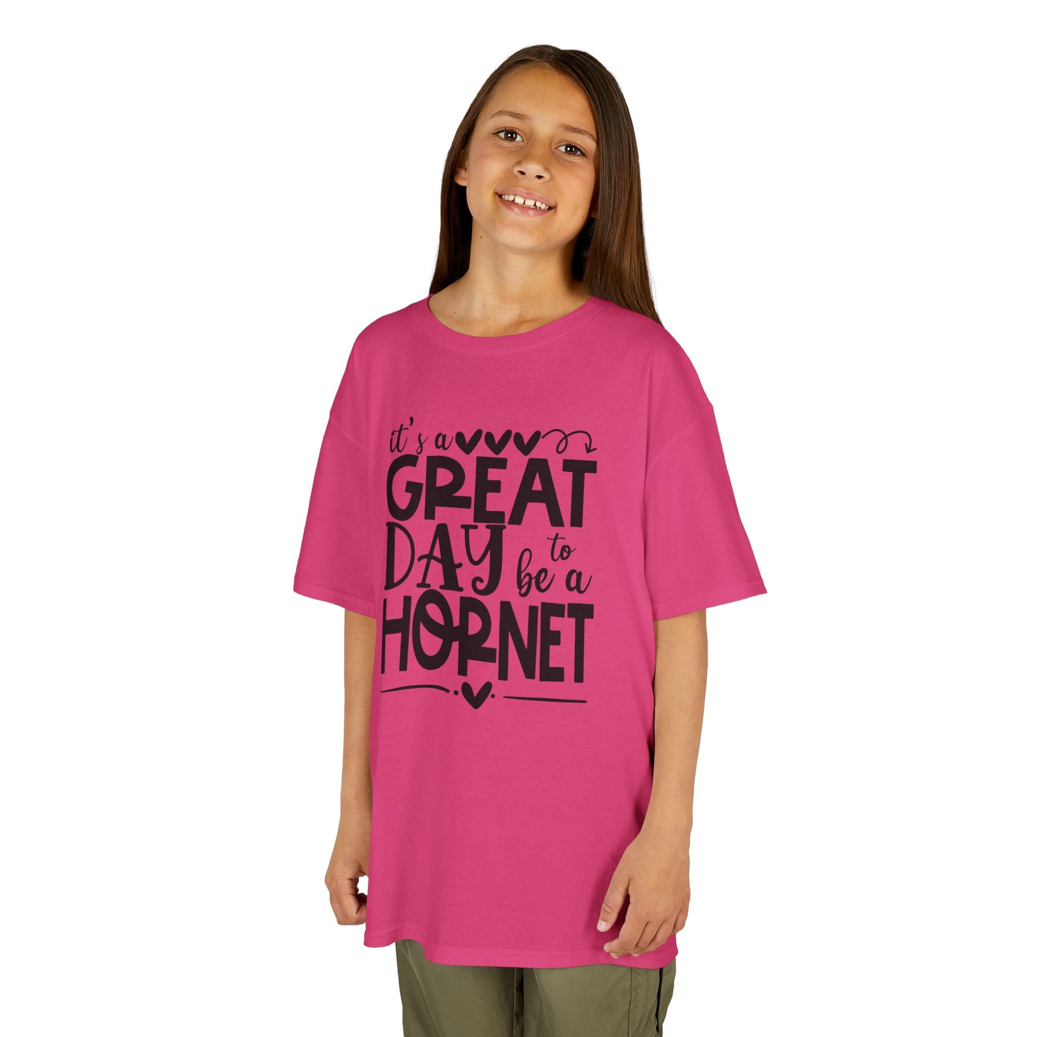 It's a Great Day to Be a Hornet Youth T-Shirt | School Spirit Kids Tee | Cr8tive Designs