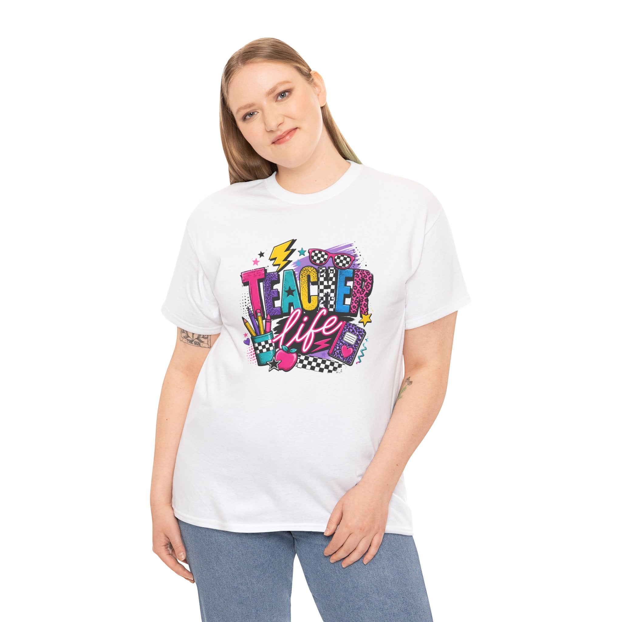 Teach Love Inspire Shirt | Colorful Teacher Tee | Cr8tive Designs