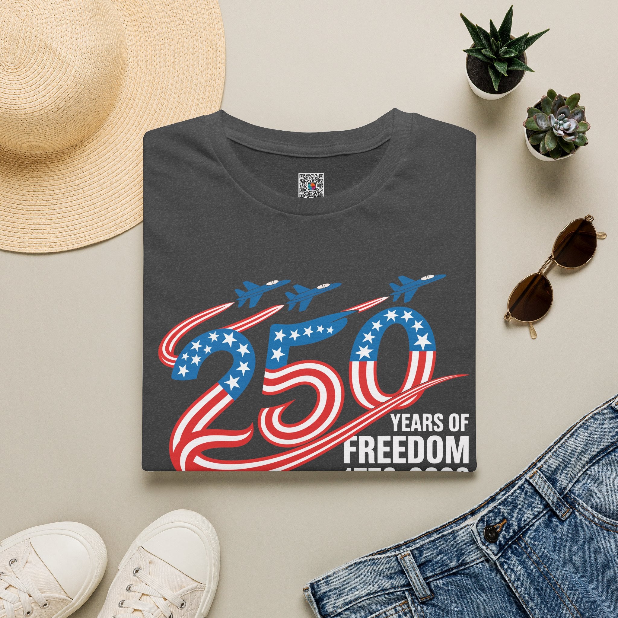 250 Years of Freedom | Patriotic USA Anniversary Design | Cr8tive Designs