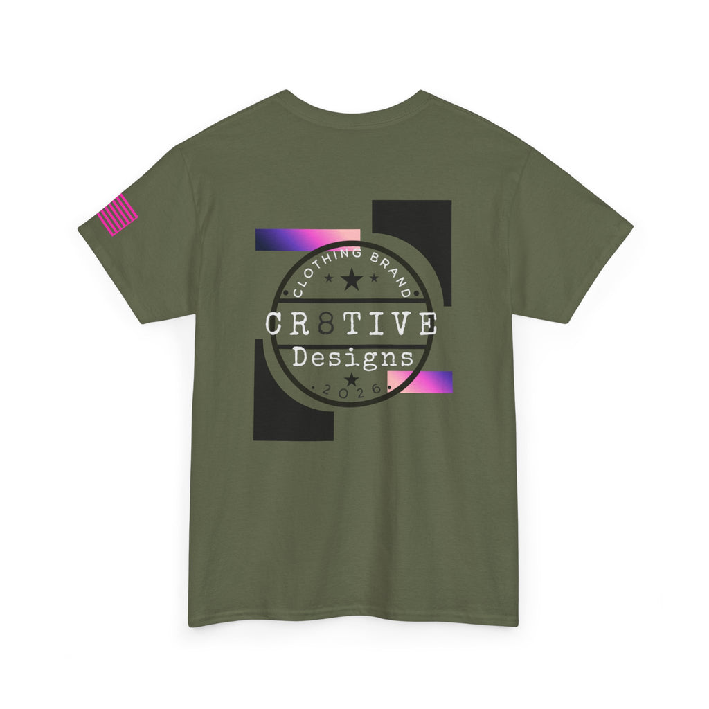 Hot Pink Logo Graphic Tee/Cr8tive Designs