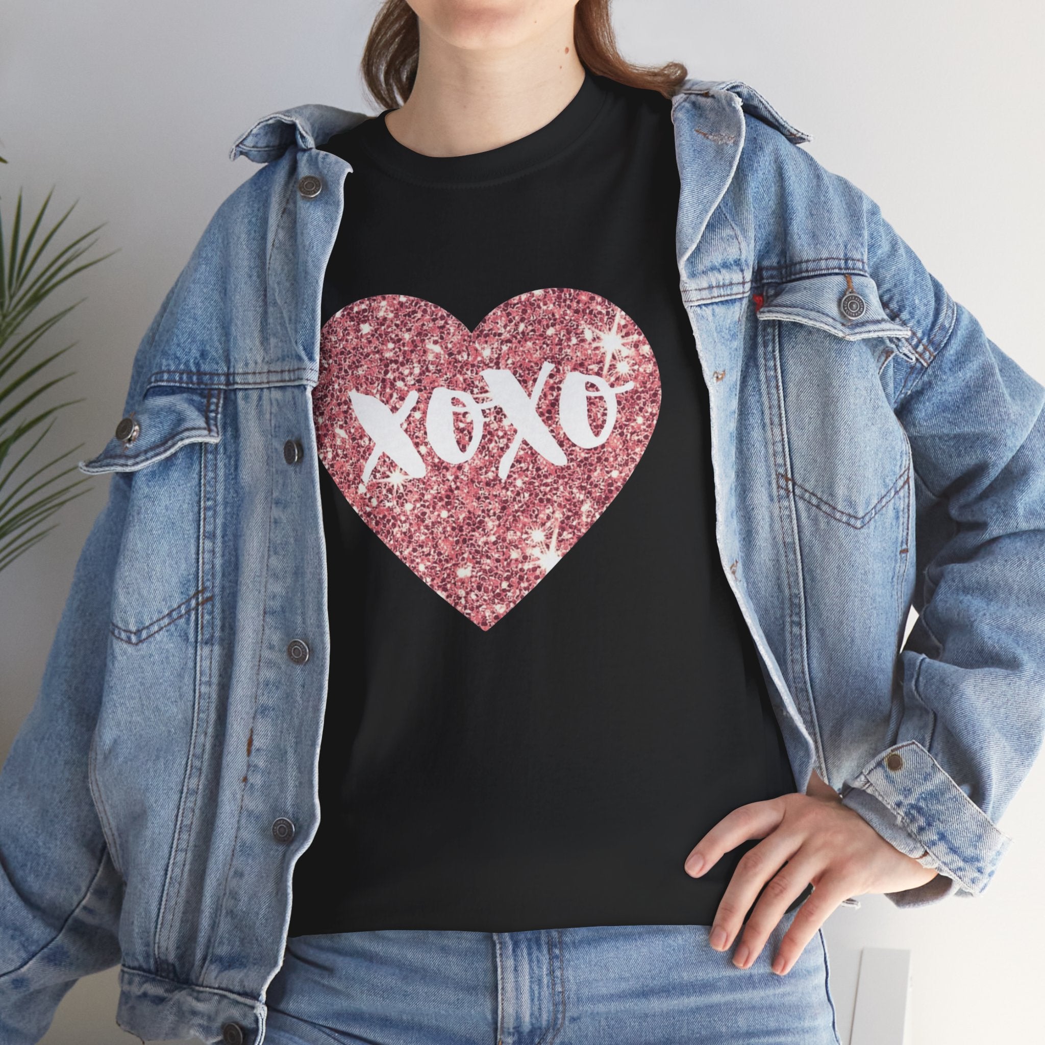 XOXO Glitter Heart Tee