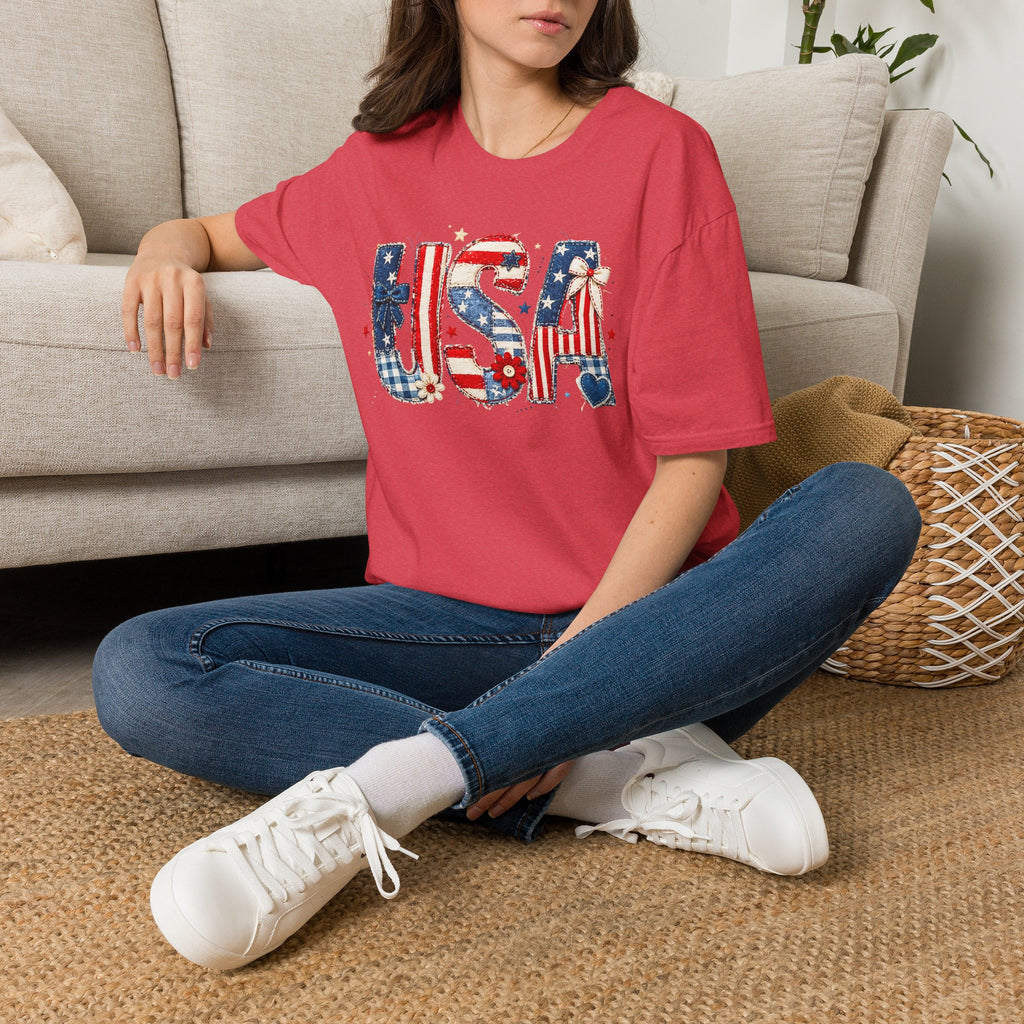 USA Patriotic | Vintage Red White & Blue Design | Cr8tive Designs