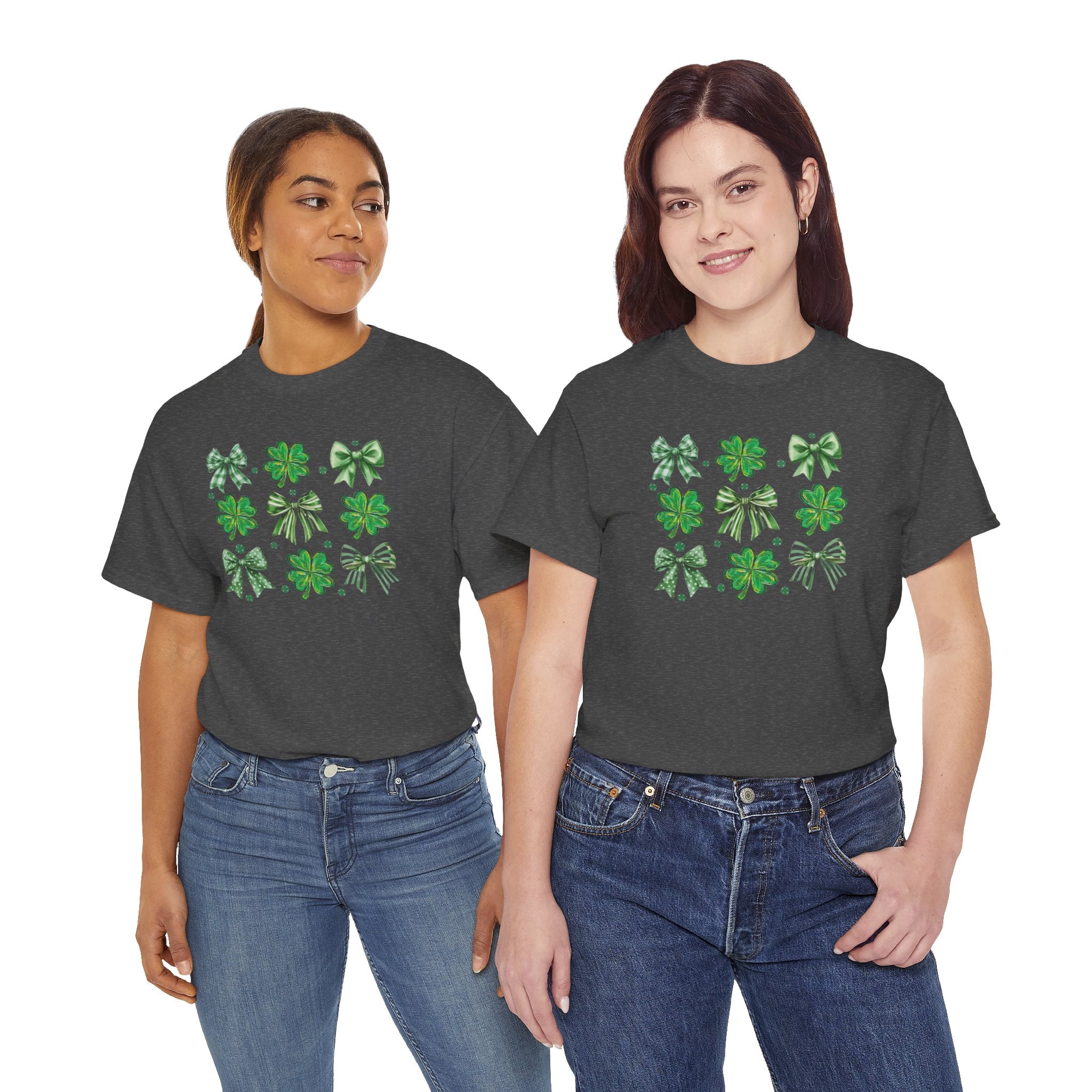 St. Patrick's Day Shamrock Bow T-Shirt