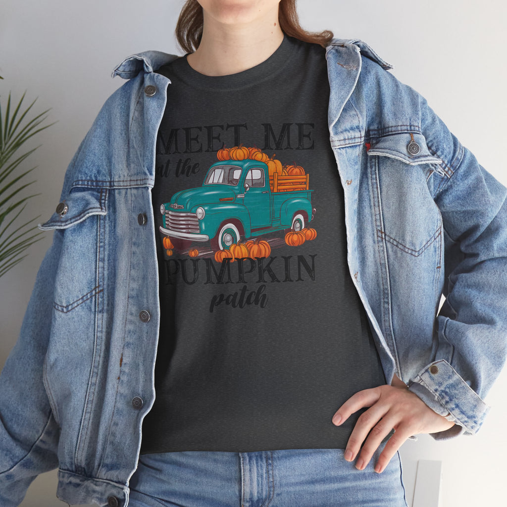 Meet Me at the Pumpkin Patch Tee | Rustic Farm Truck Graphic T-Shirt | Cr8tive Designs