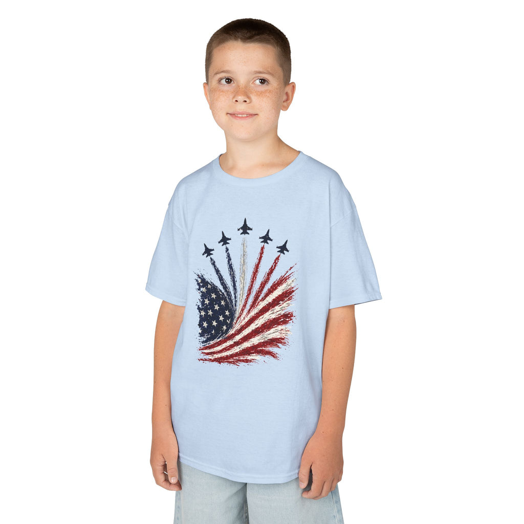 Kids American Flag Tee | Patriotic Stars and Stripes Design | Cr8tive Designs
