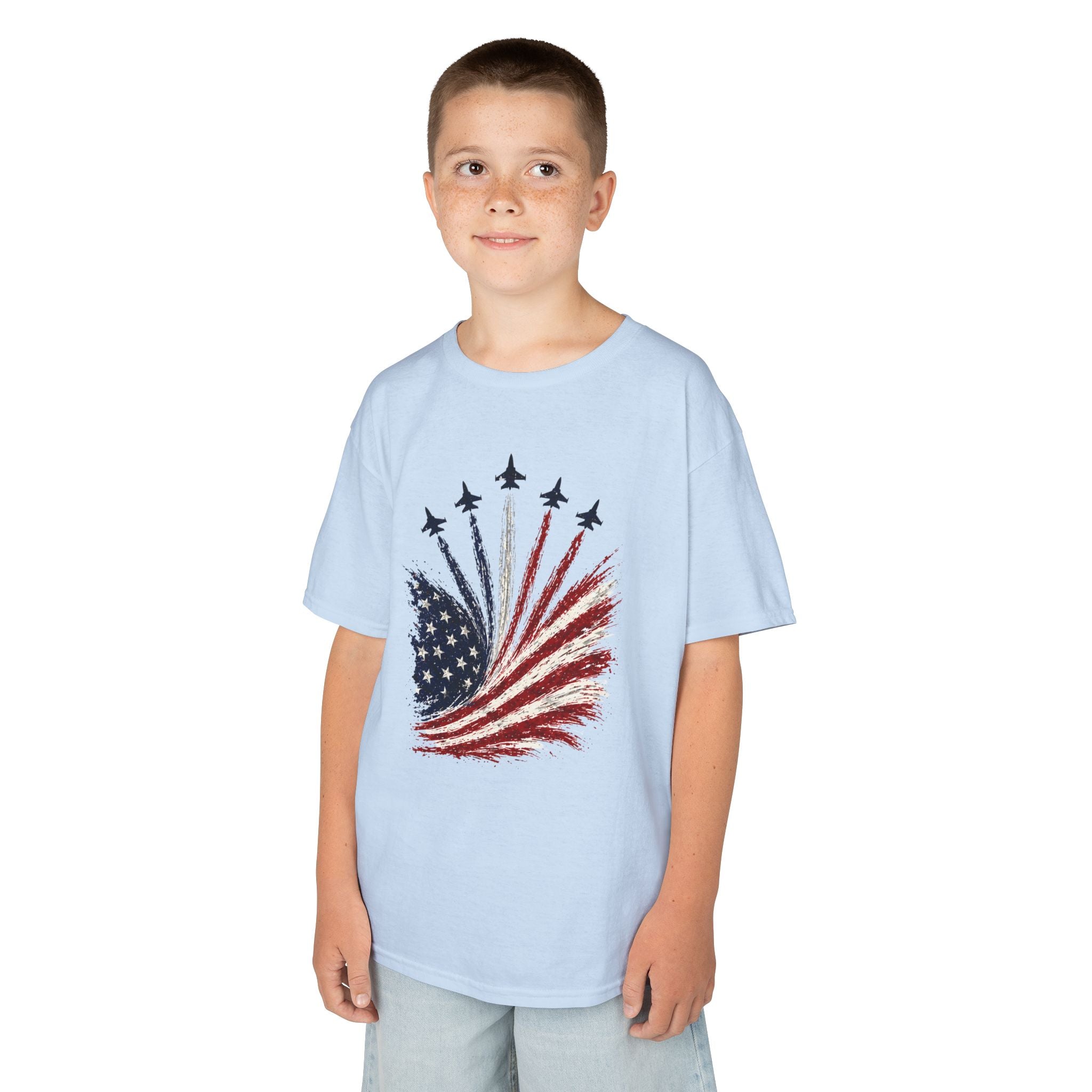 Kids American Flag Tee | Patriotic Stars and Stripes Design | Cr8tive Designs